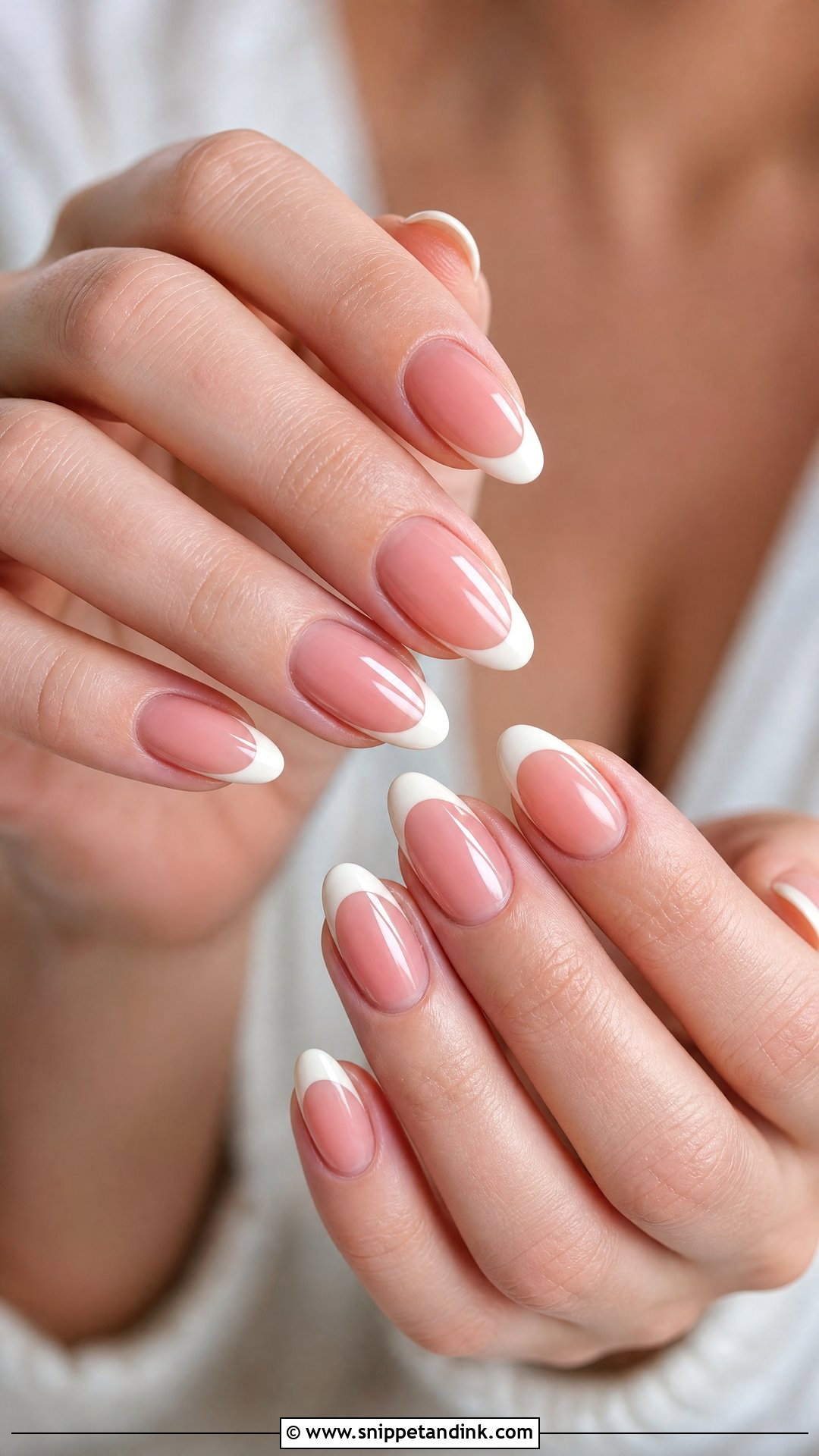Blush French Wedding Nails - Snippet and Ink - 25 French Wedding Nails