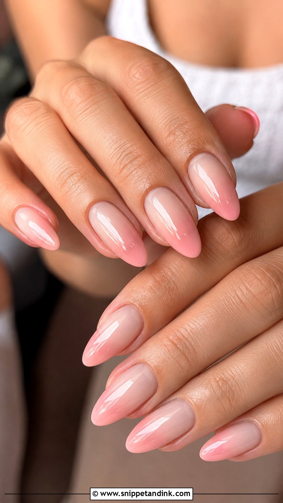 Blush Ombre Anniversary Nails - Snippet and Ink - 20 Wedding Anniversary Nails Ideas