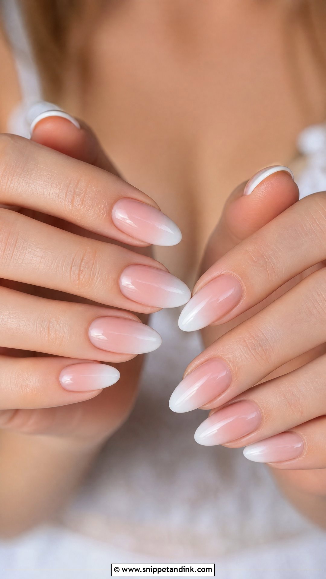 Blush Ombre Beach Wedding Nails - Snippet and Ink - 25 Beach Wedding Nails