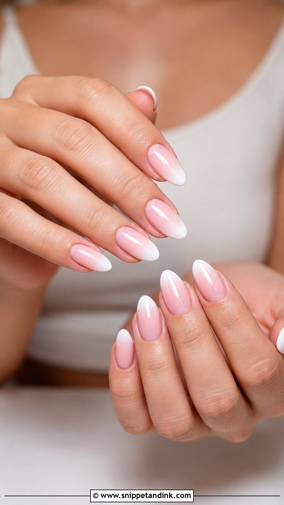 Blush Ombre Bridal Nails - Snippet and Ink - 20 Cute Bridal Nails