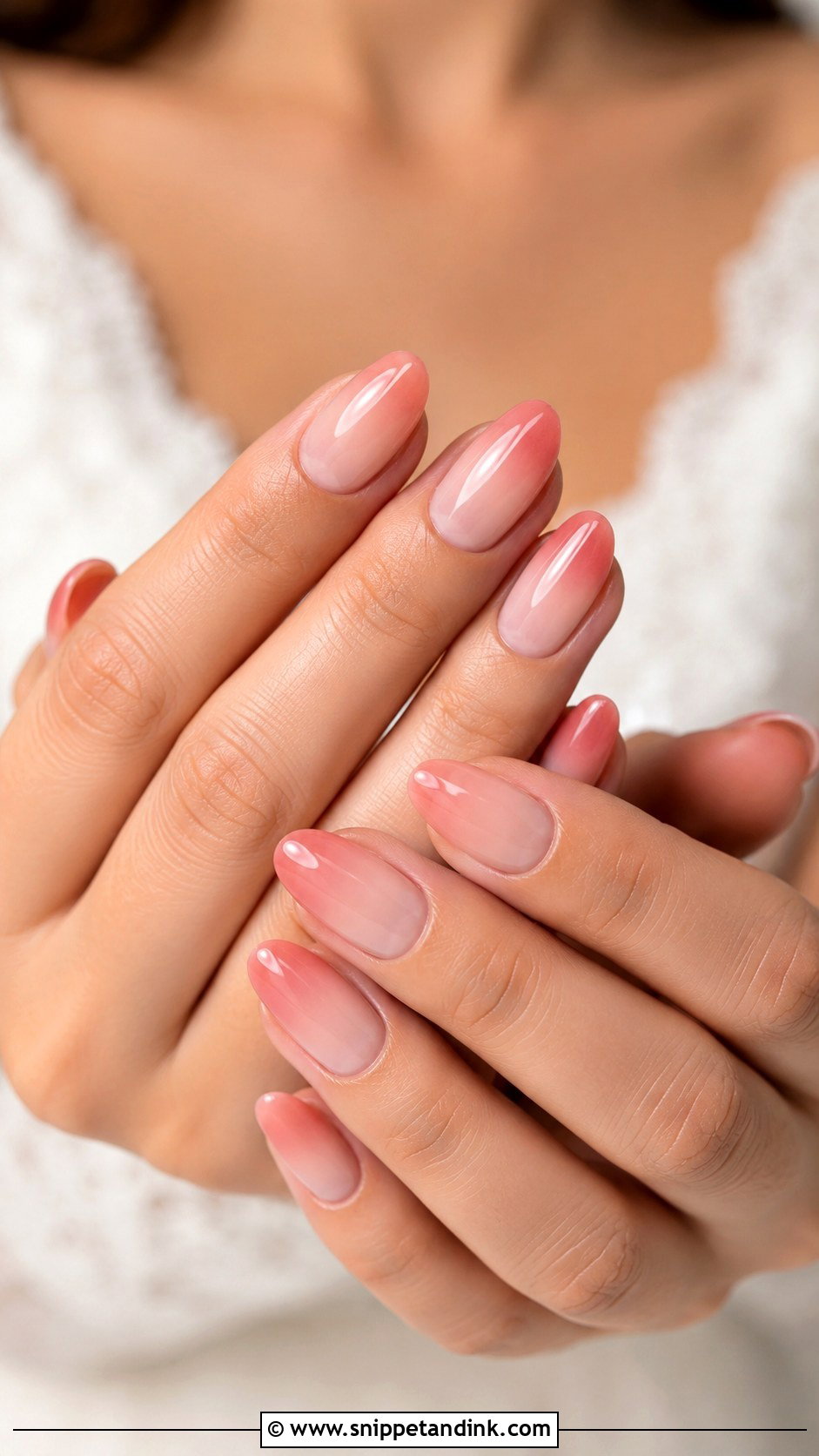 Blush Ombre Bridal Nails - Snippet and Ink - 20 Ombre Bridal Nails