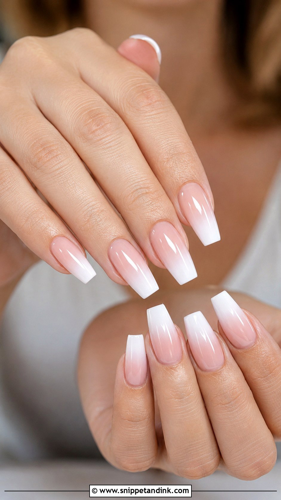 Blush Ombre Bridal Nails - Snippet and Ink - 30 Bridal Nail Ideas