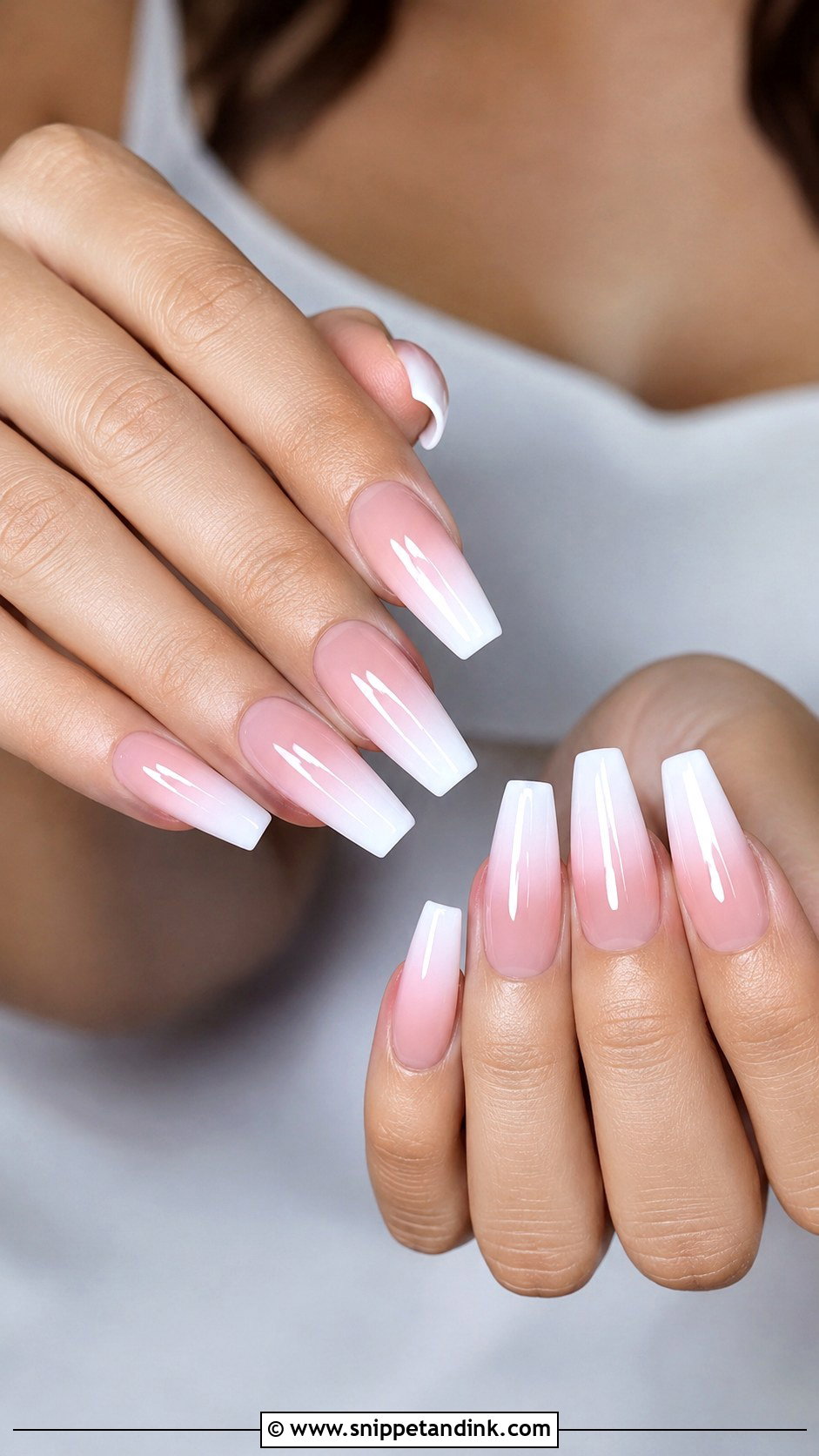 Blush Ombre Bride Nail Extensions - Snippet and Ink - 20 Bride Nail Extension Designs