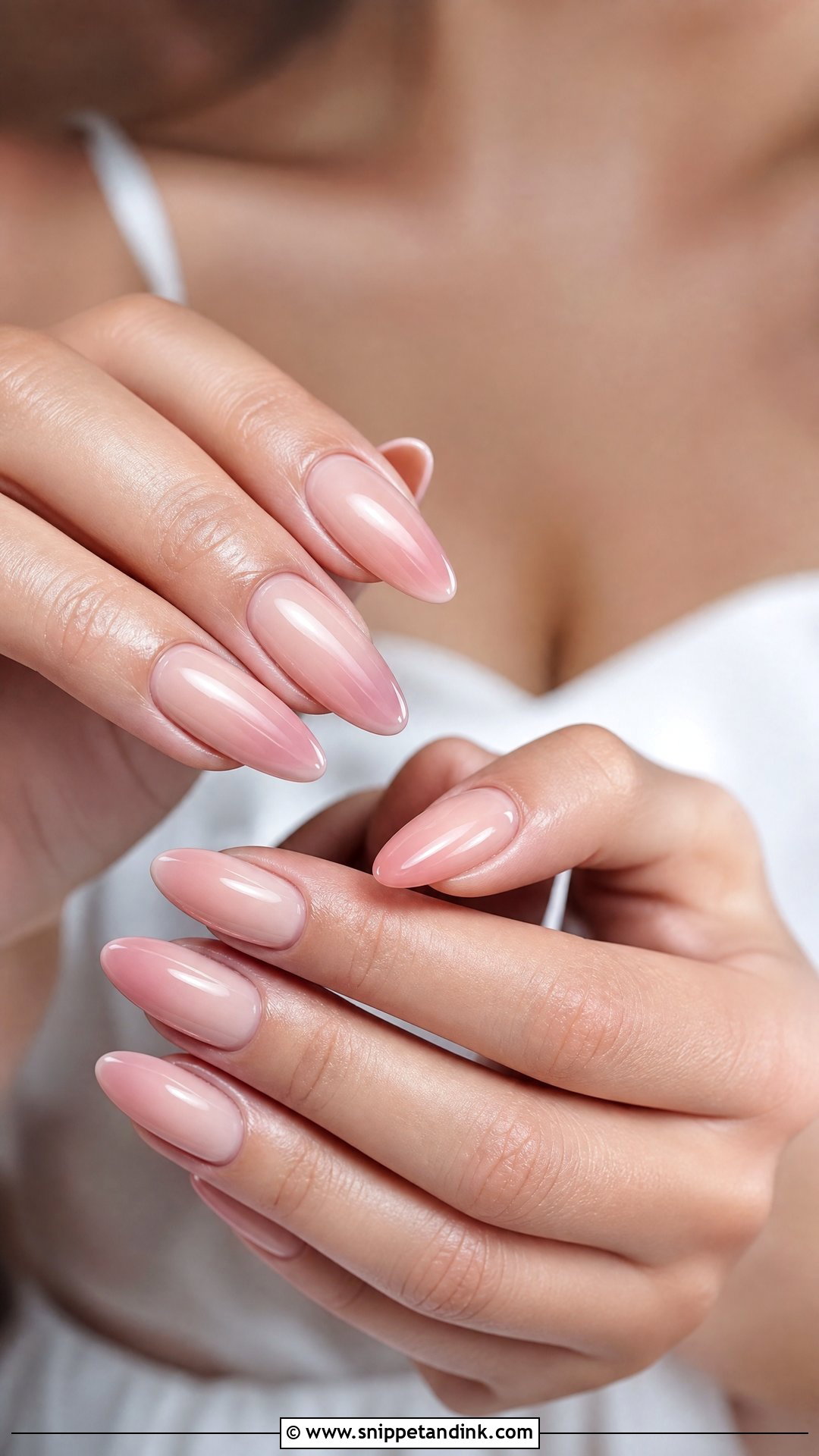 Blush Ombre Bridesmaid Nails - Snippet and Ink - 25 Bridesmaids Nail Ideas