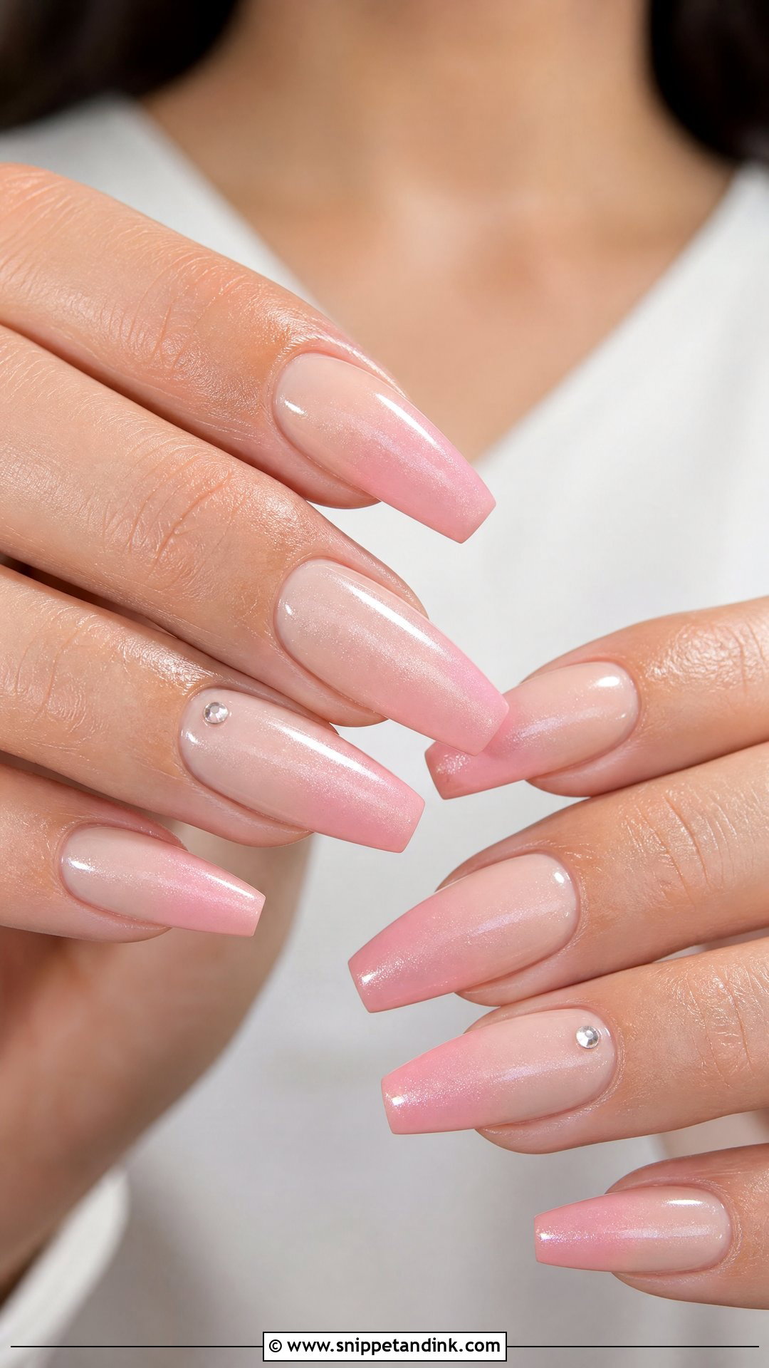 Blush Ombre Wedding Nails - Snippet and Ink - 25 Fun Wedding Nails