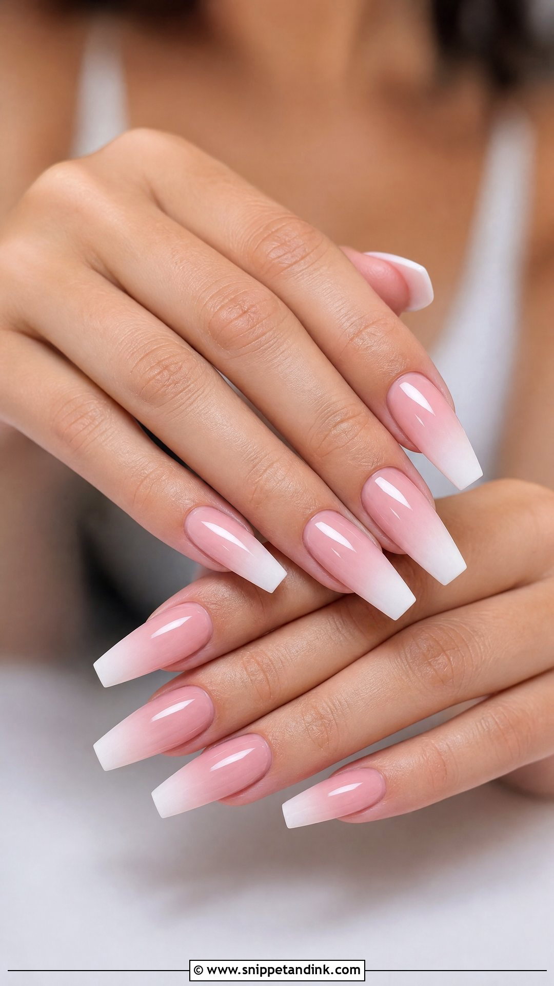 Blush Ombre Wedding Nails - Snippet and Ink - 25 Nail Art Designs for Wedding