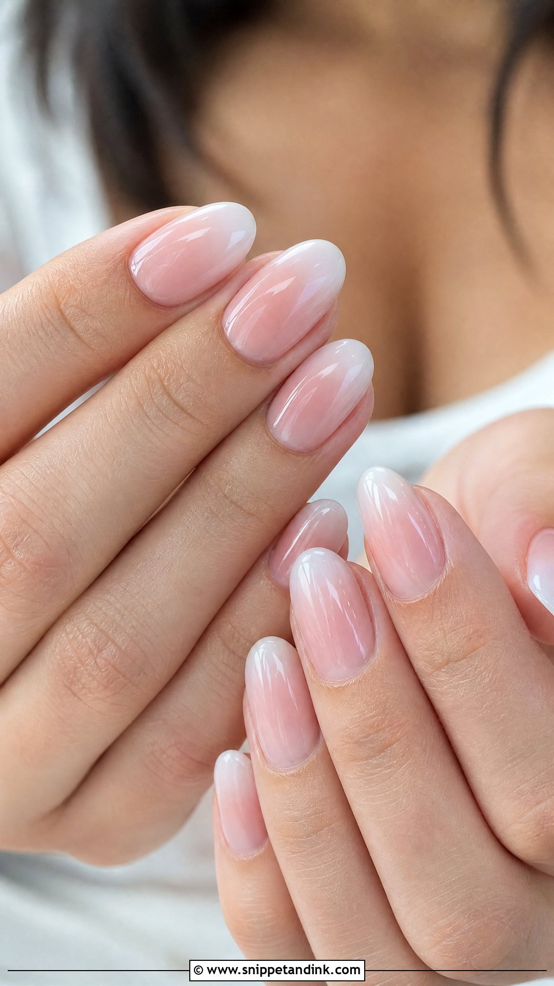 Blush Ombre Wedding Nails - Snippet and Ink - 25 Ombre Wedding Nails