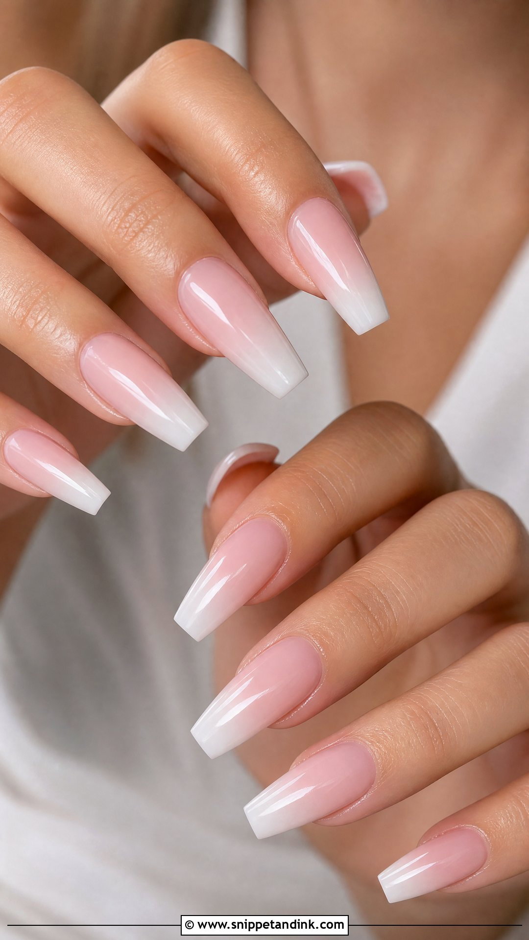 Blush Ombre Wedding Nails - Snippet and Ink - 25 Wedding Nail Art Designs