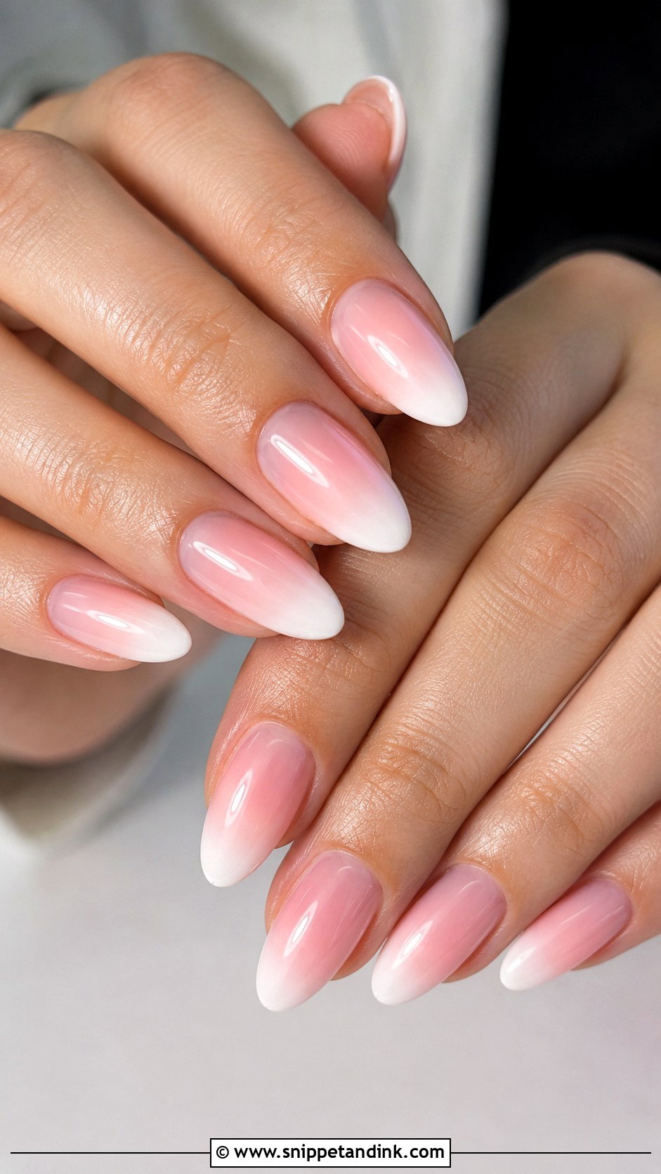Blush Ombre Wedding Nails - Snippet and Ink - 20 Nail Art for Marriage Ideas