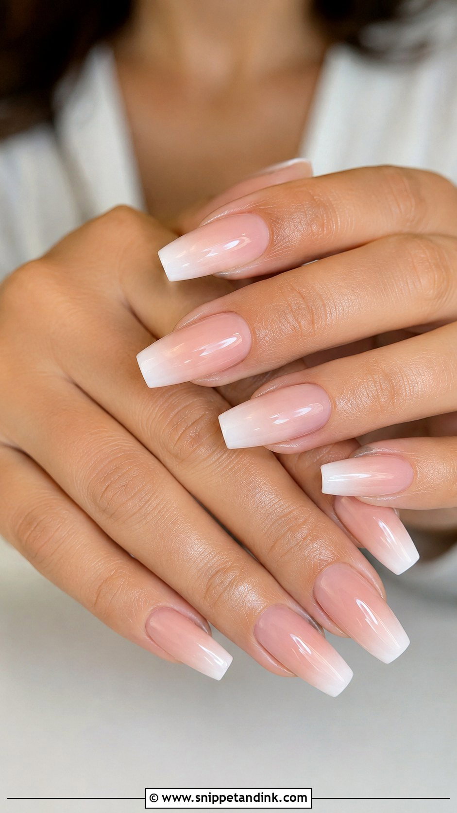 Blush Ombre Wedding Nails - Snippet and Ink - 20 Blush Wedding Nails