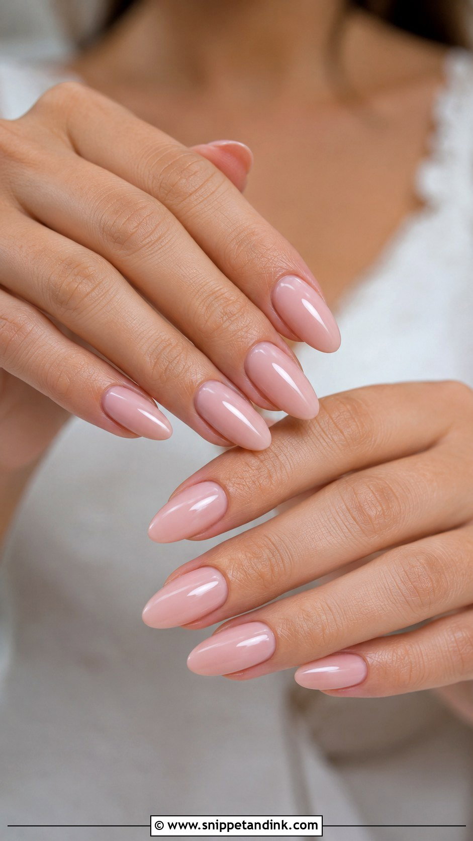 Blush Pink Almond Wedding Nails - Snippet and Ink - 20 Almond Shape Wedding Nails for Bride