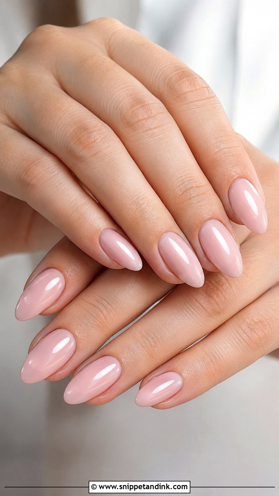 Blush Pink Almond Wedding Nails - Snippet and Ink - 20 Almond Nails for Wedding