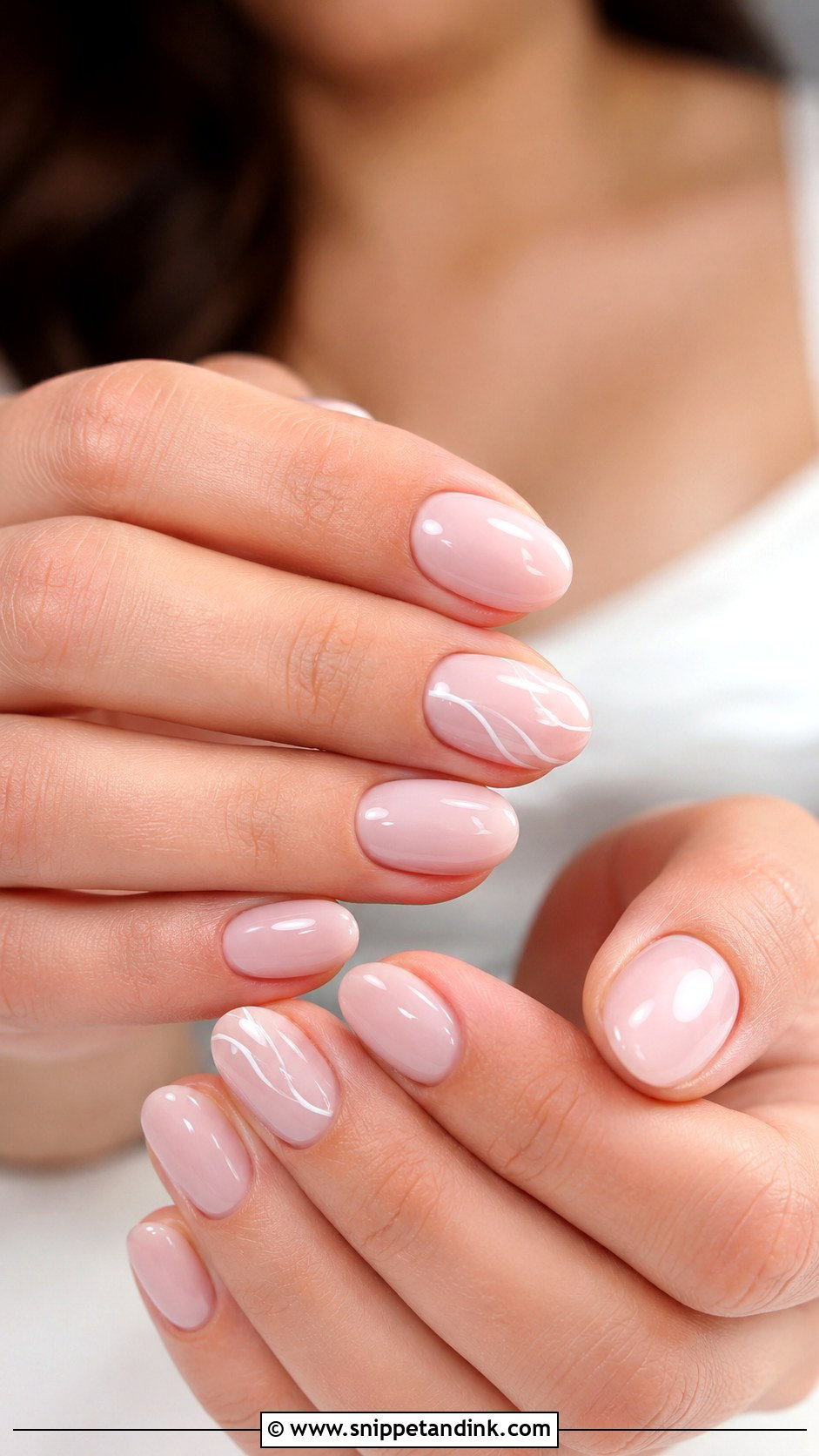 Blush Pink Bachelorette Nails For Bride - Snippet and Ink - 30 Bachelorette Nails the Bride