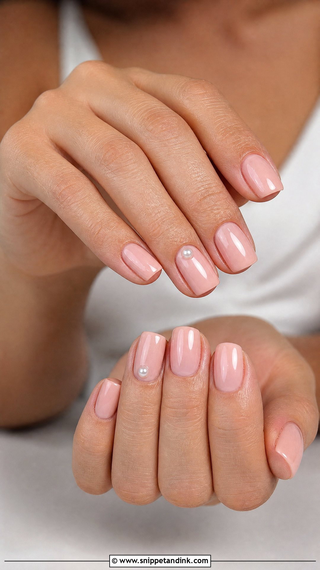 Blush Pink Bachelorette Nails - Snippet and Ink - 35 Bachelorette Nails
