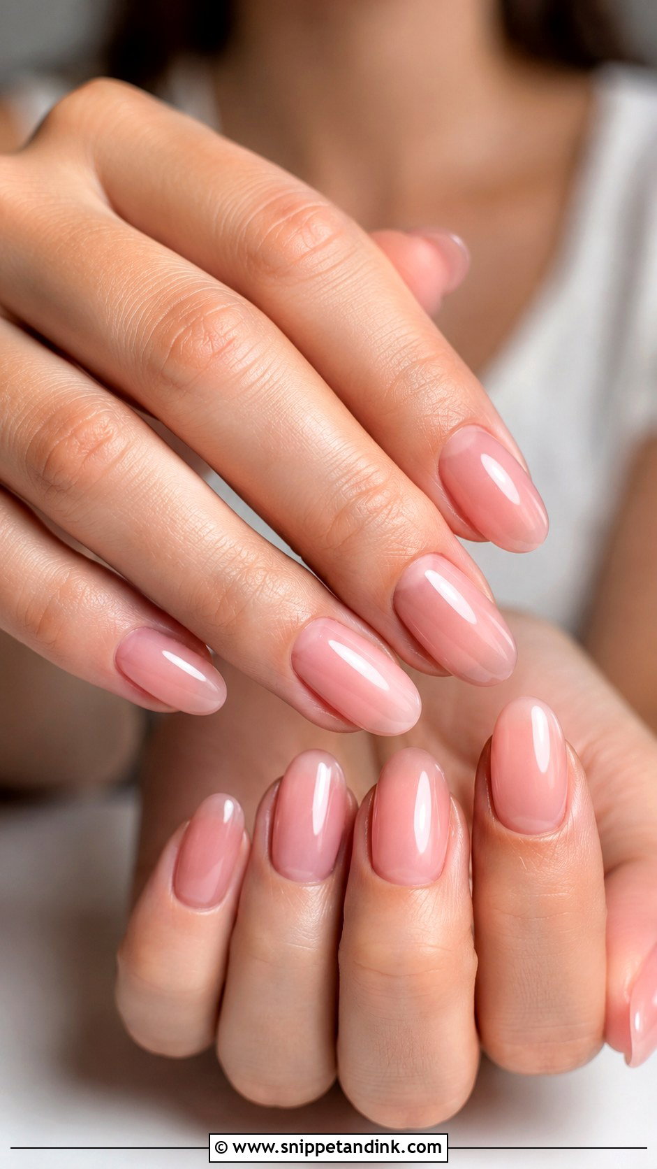 Blush Pink Bridal Acrylic Nails - Snippet and Ink - 20 Bridal Acrylic Nails