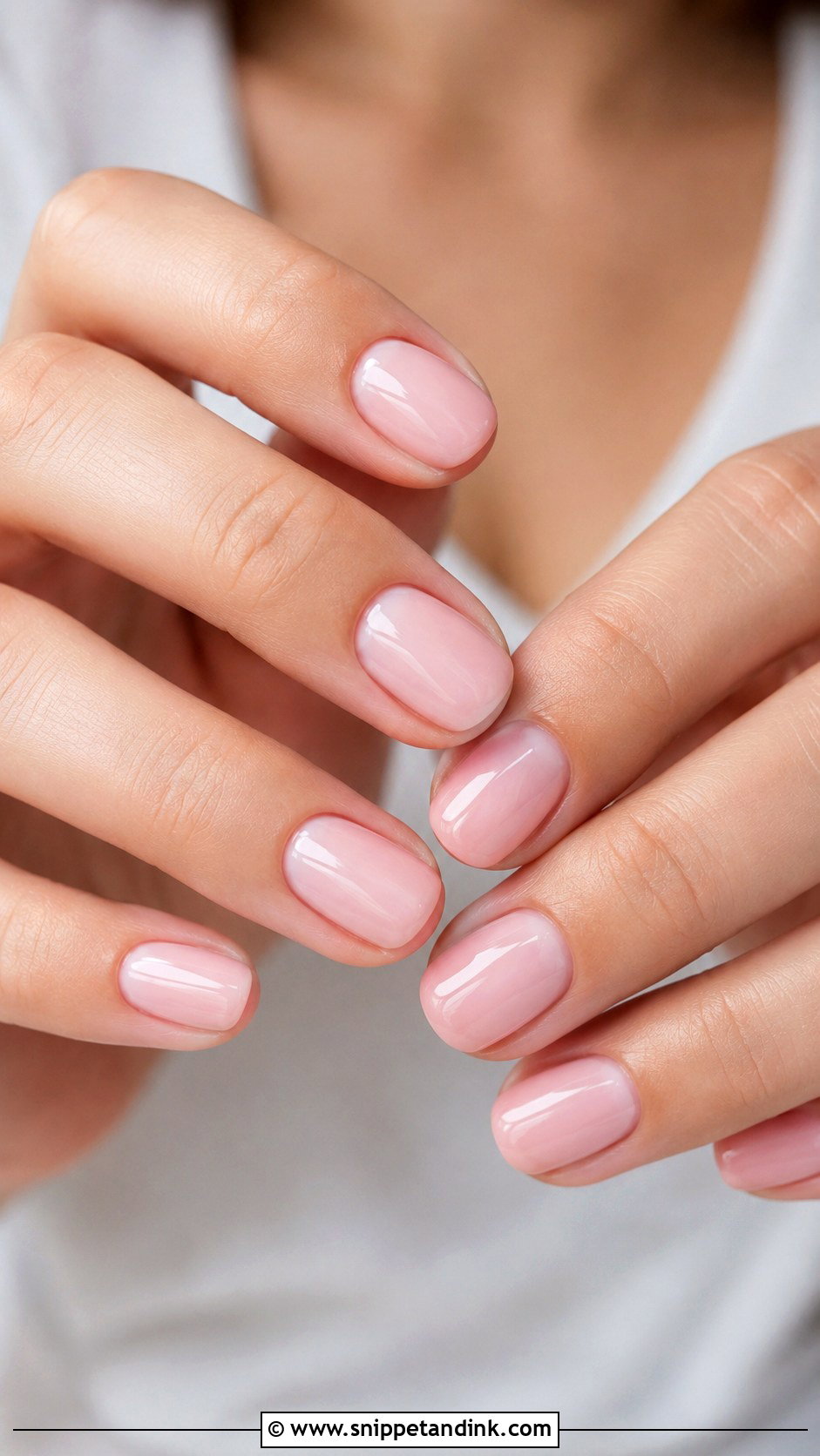 Blush Pink Bridal Nails - Snippet and Ink - 20 Bridal Nail Design Ideas