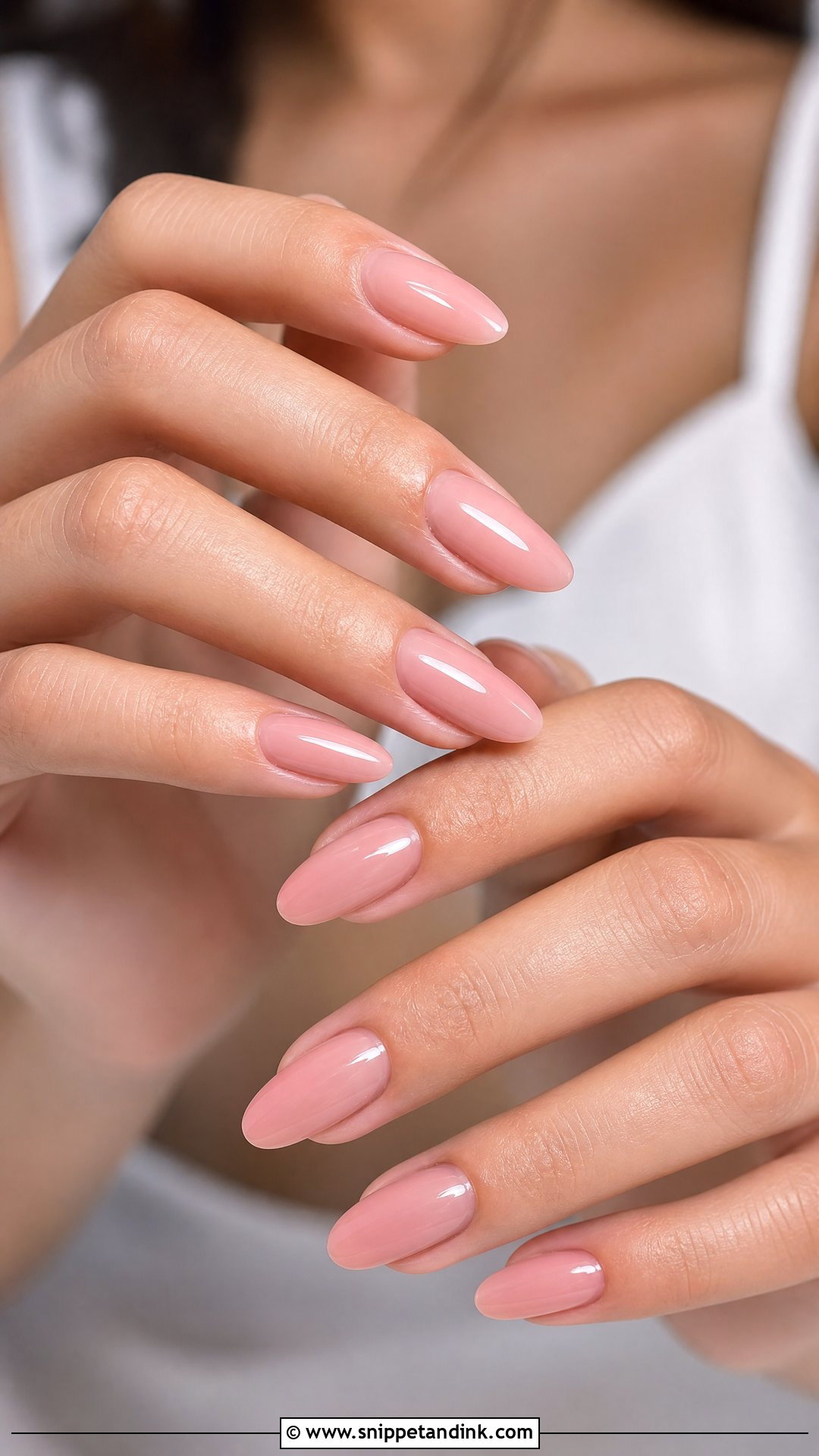 Blush Pink Bridal Nails - Snippet and Ink - 25 Bridal Nails Ideas