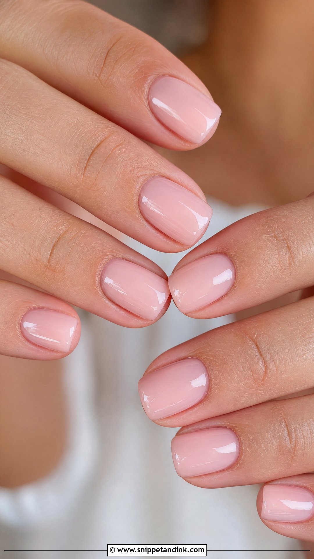 Blush Pink Bridal Nails - Snippet and Ink - 25 Wedding Nail Art for Bride Ideas