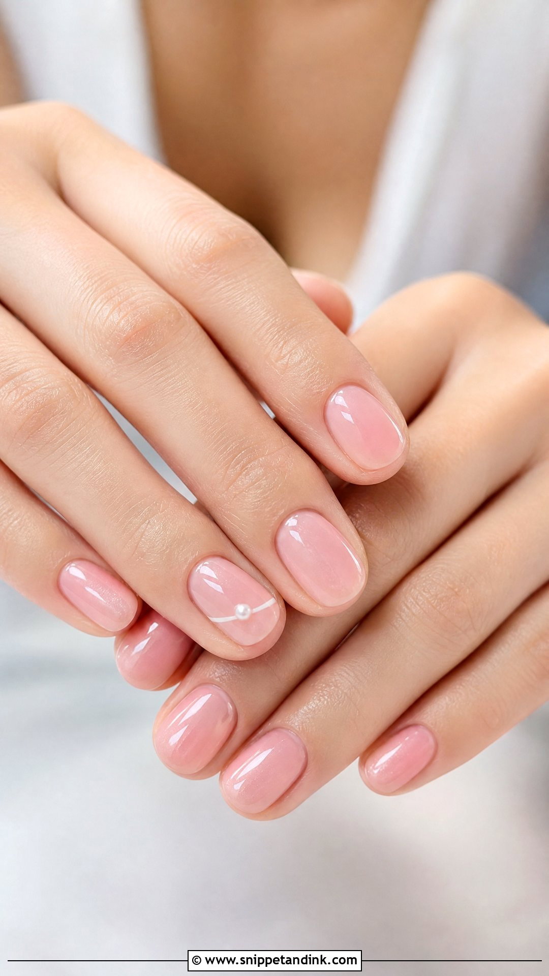 Blush Pink Bridal Nails - Snippet and Ink - 30 Bridal Nail Art Designs Wedding Day