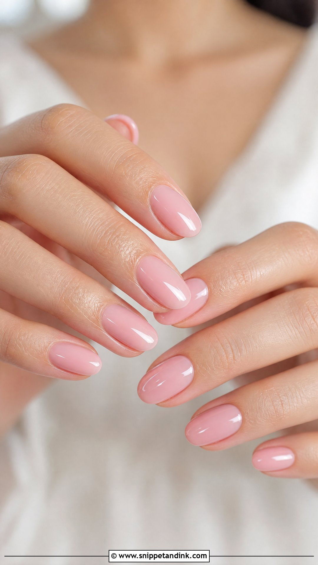 Blush Pink Bridal Nails - Snippet and Ink - 35 Bridal Nails Wedding