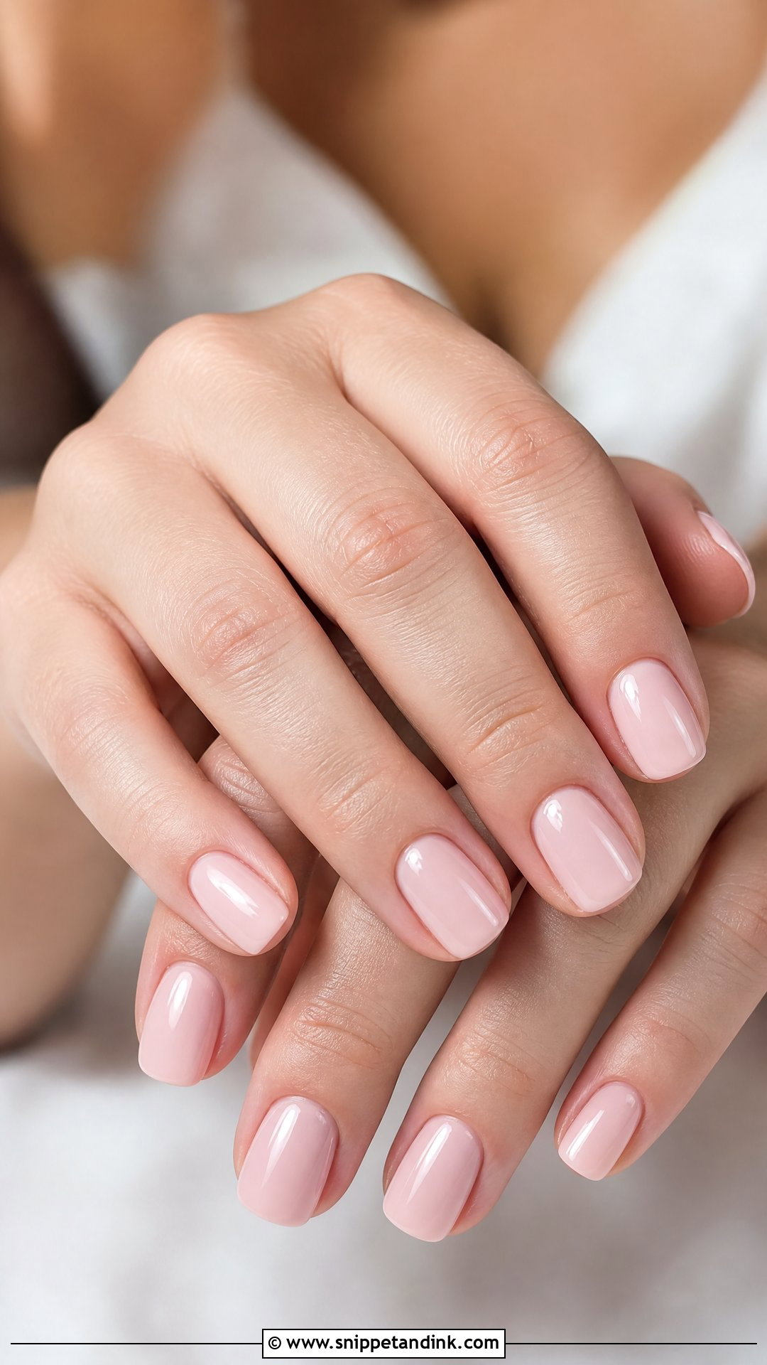 Blush Pink Bride Nails - Snippet and Ink - 35 Bride Nails Wedding