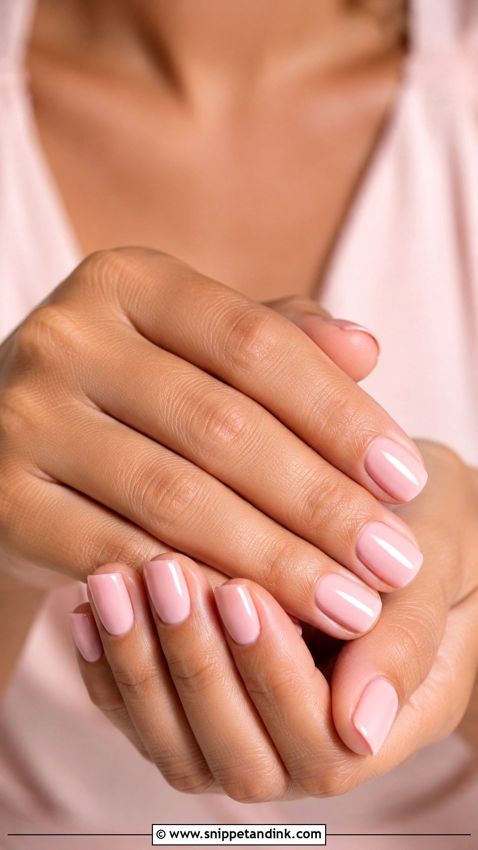 Blush Pink Bridesmaid Nails - Snippet and Ink - 20 Cute Bridesmaid Wedding Nails