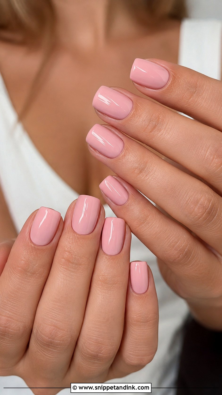 Blush Pink Engagement Bride Nails - Snippet and Ink - 20 Nails for Engagement Bride