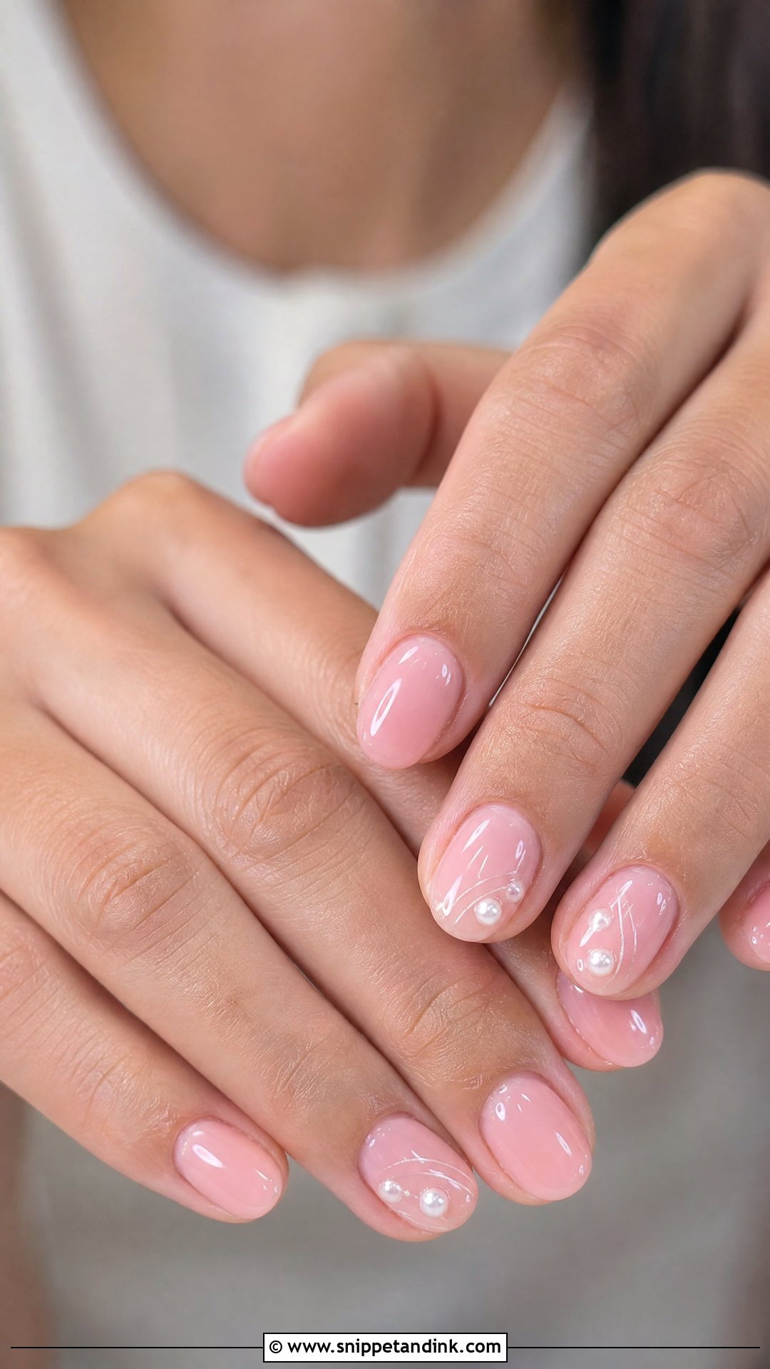 Blush Pink Engagement Nails - Snippet and Ink - 25 Nail Art for Engagement Brides Ideas