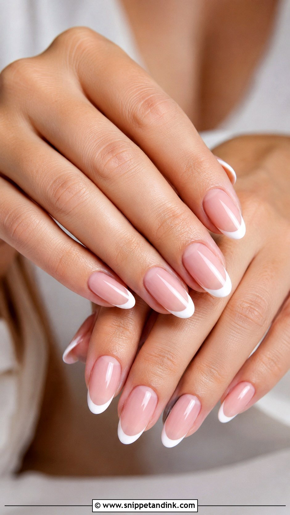 Blush Pink French Manicure Wedding Nails - Snippet and Ink - 20 French Manicure Wedding Nails