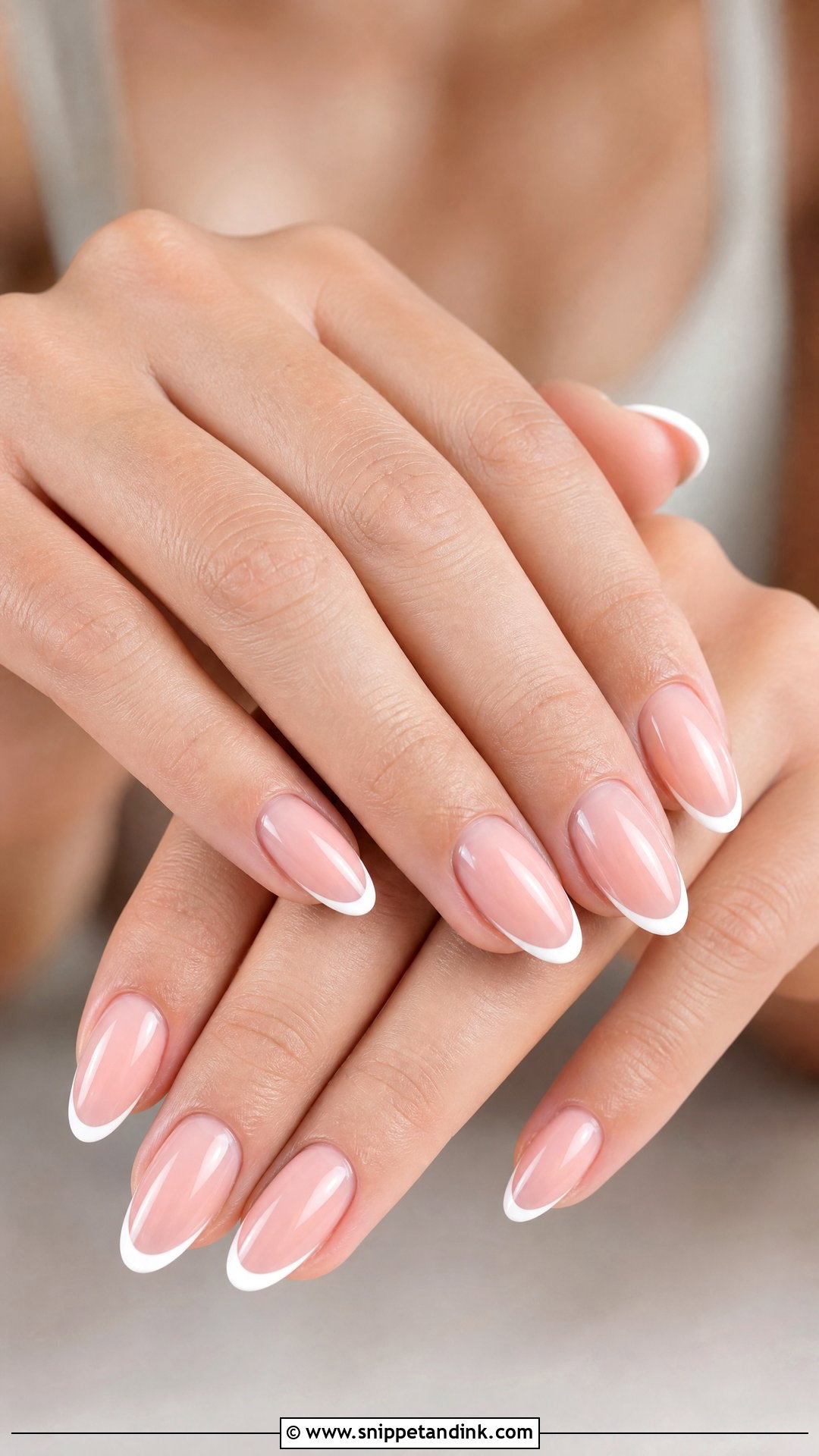 Blush Pink French Tip Wedding Nails - Snippet and Ink - 25 French Tip Wedding Nails