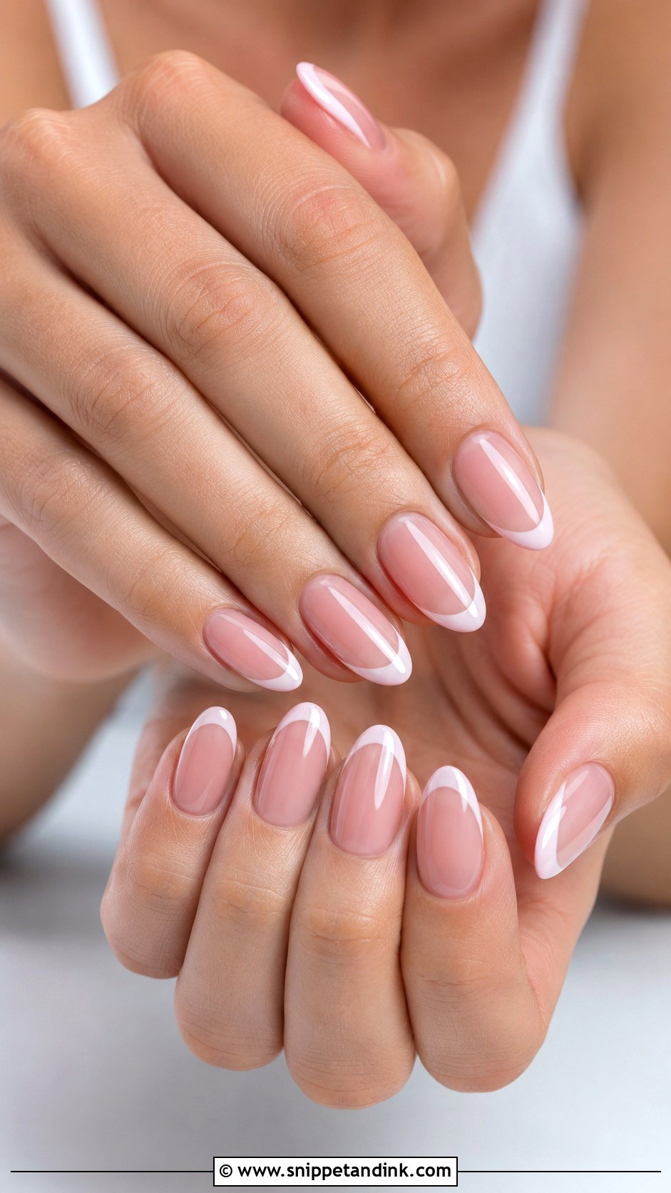 Blush Pink French Wedding Nails - Snippet and Ink - 20 French Nails for Wedding