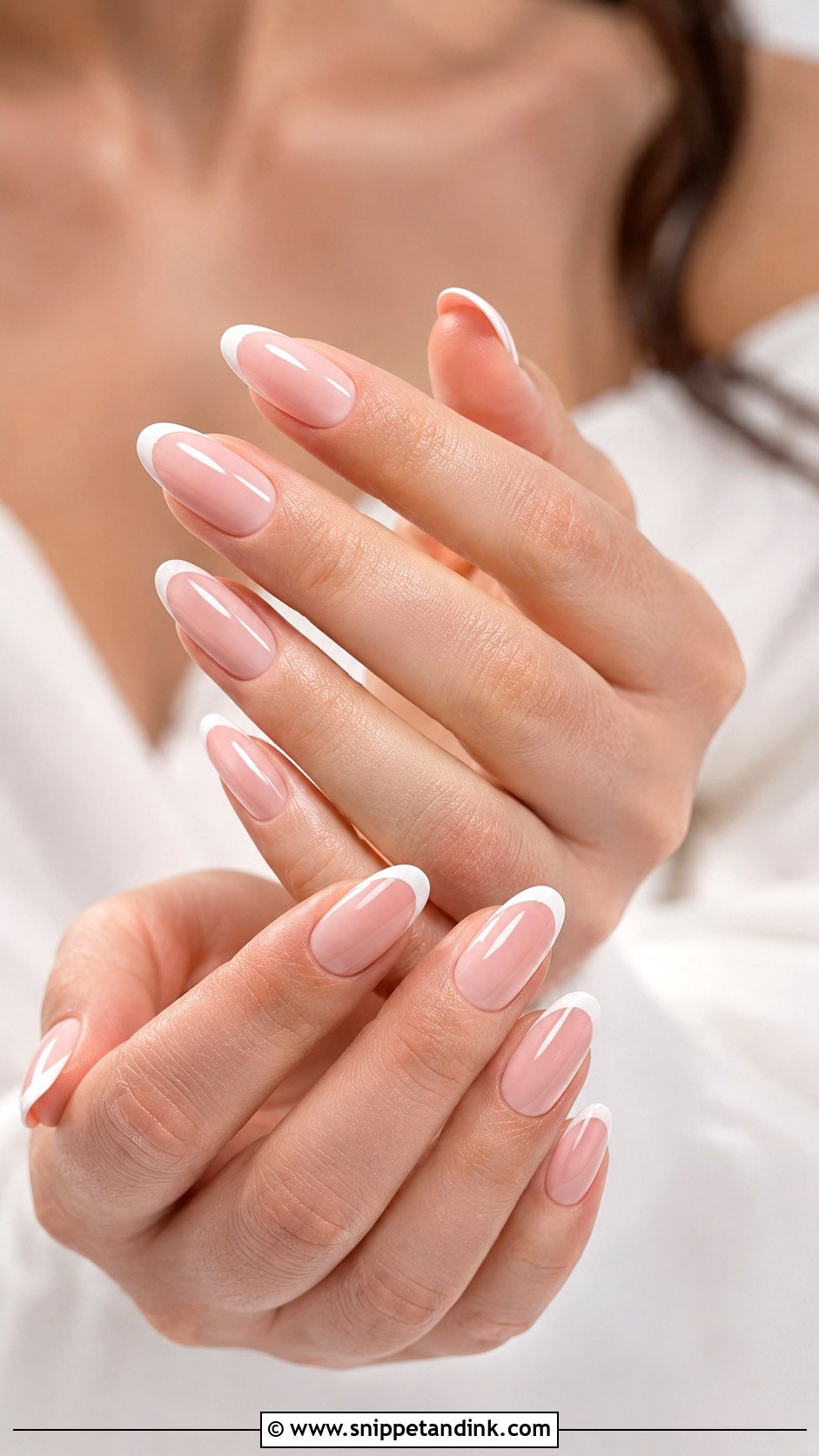Blush Pink French Wedding Nails - Snippet and Ink - 20 Simple Elegant Wedding Nails