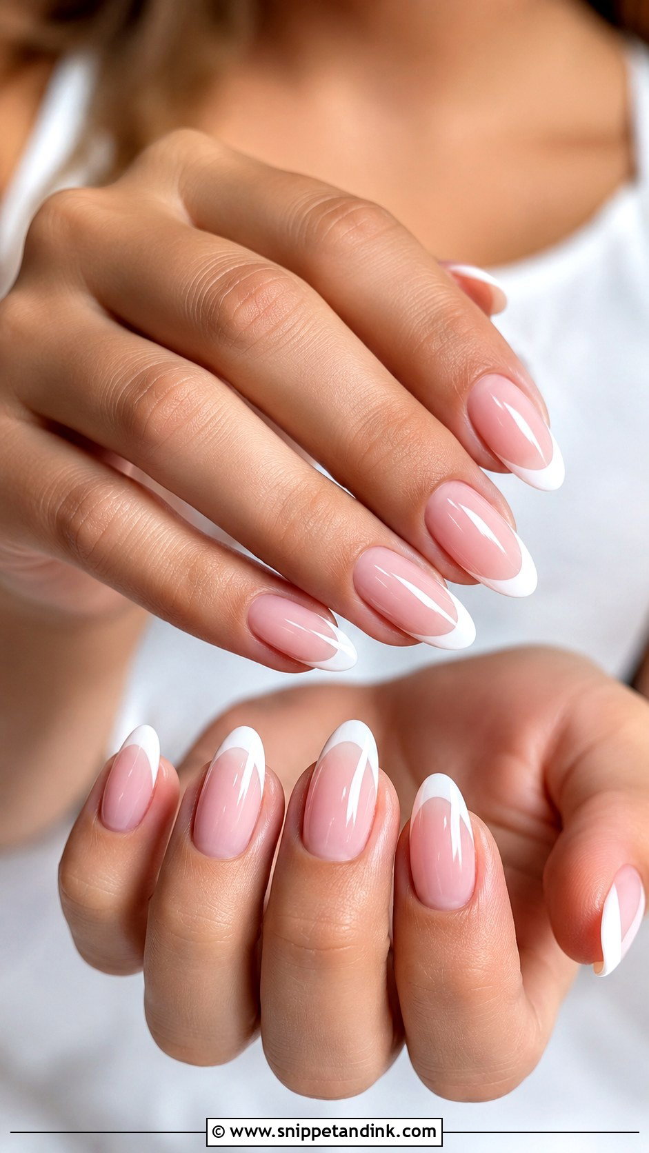 Blush Pink French Wedding Nails - Snippet and Ink - 20 Blush Pink Wedding Nails