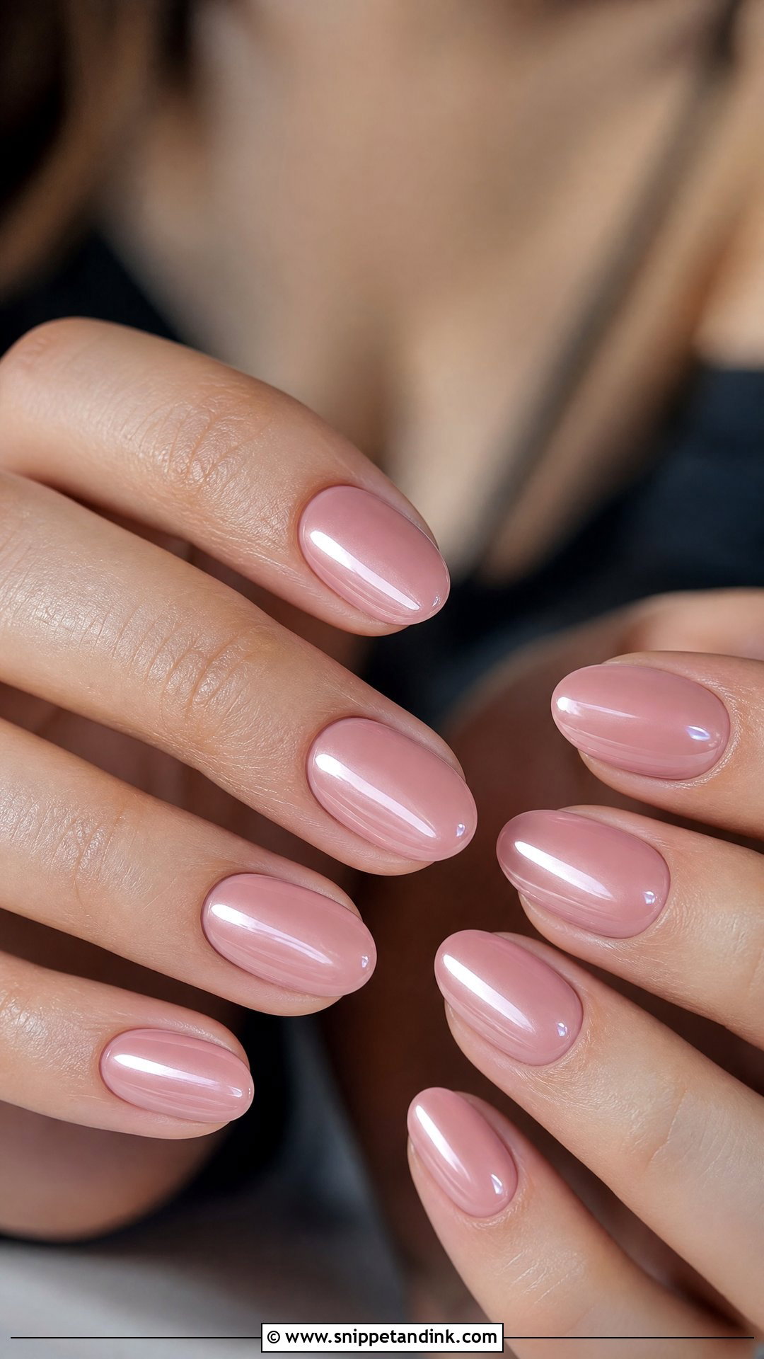 Blush Pink Glazed Nails - Snippet and Ink - 30 Classy Wedding Guest Nails Ideas