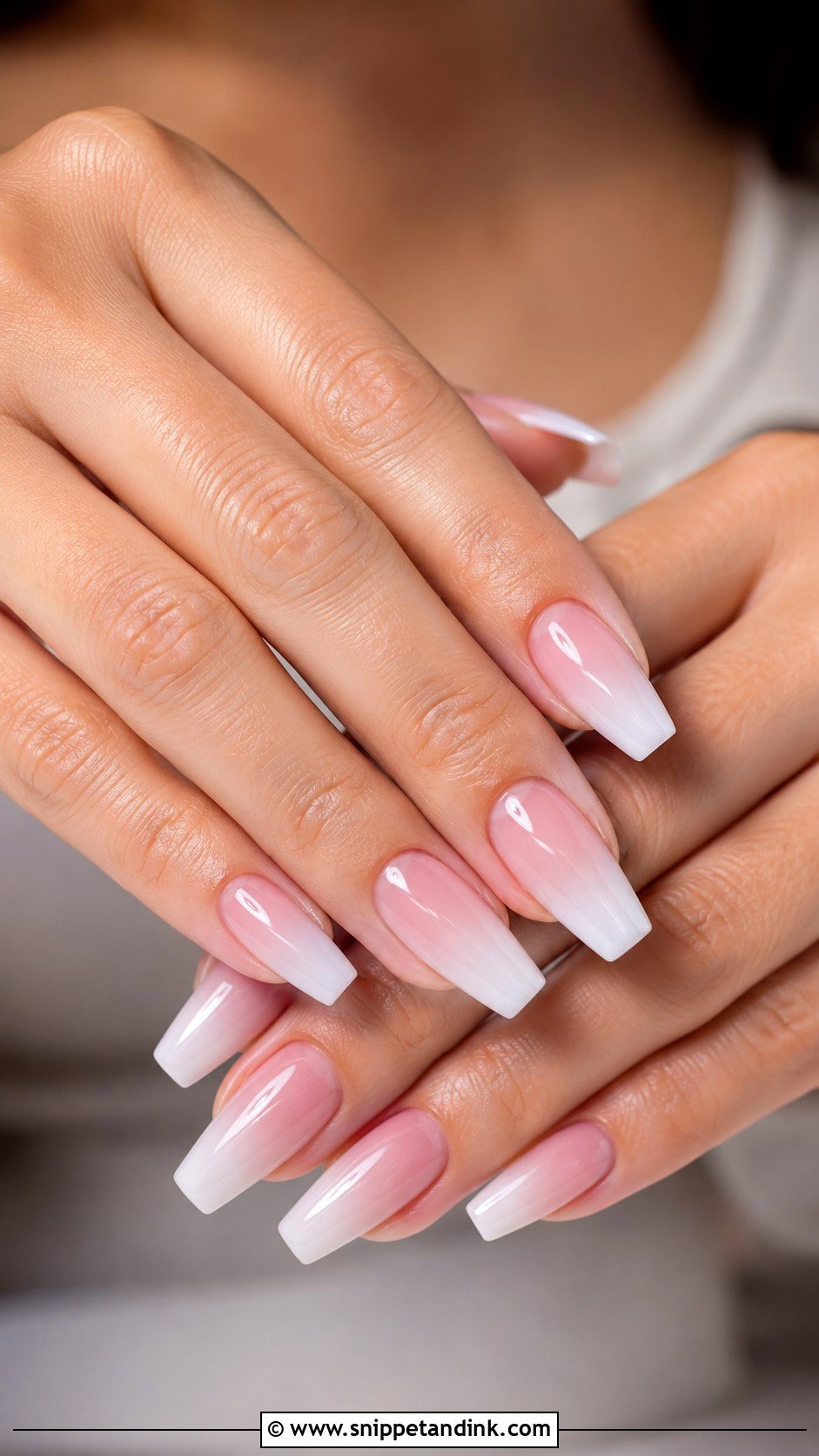 Blush Pink Ombre Bride Nail Extension - Snippet and Ink - 20 Nail Extension for Bride Ideas