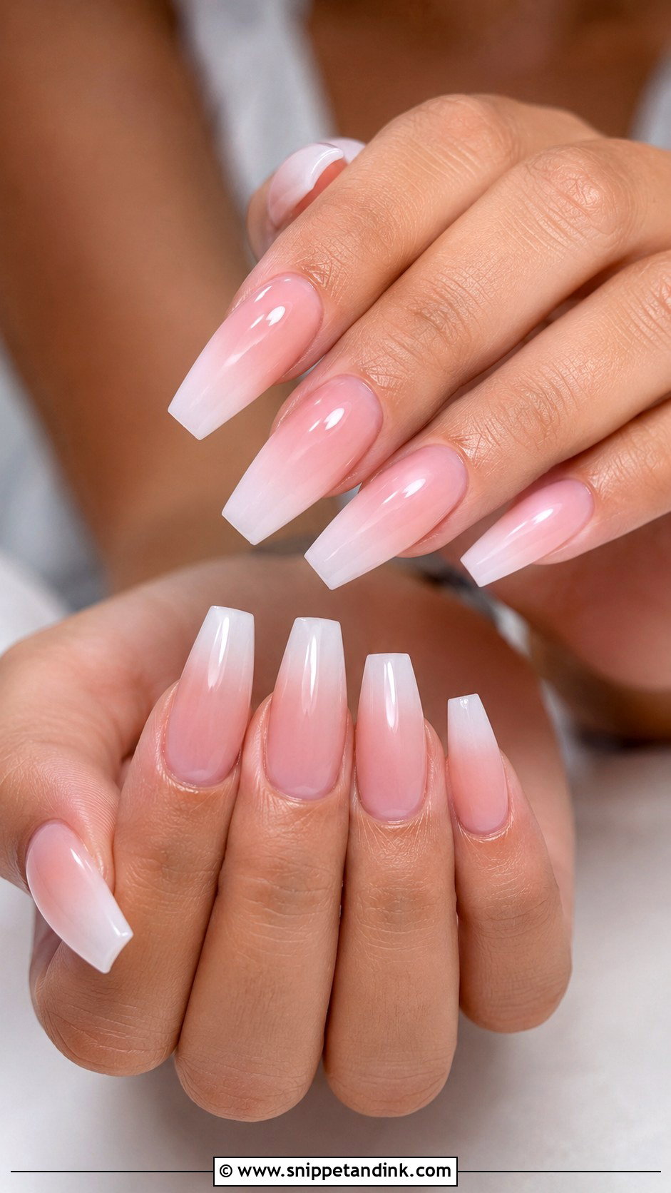 Blush Pink Ombre Wedding Nails - Snippet and Ink - 20 Blush Pink Wedding Nails