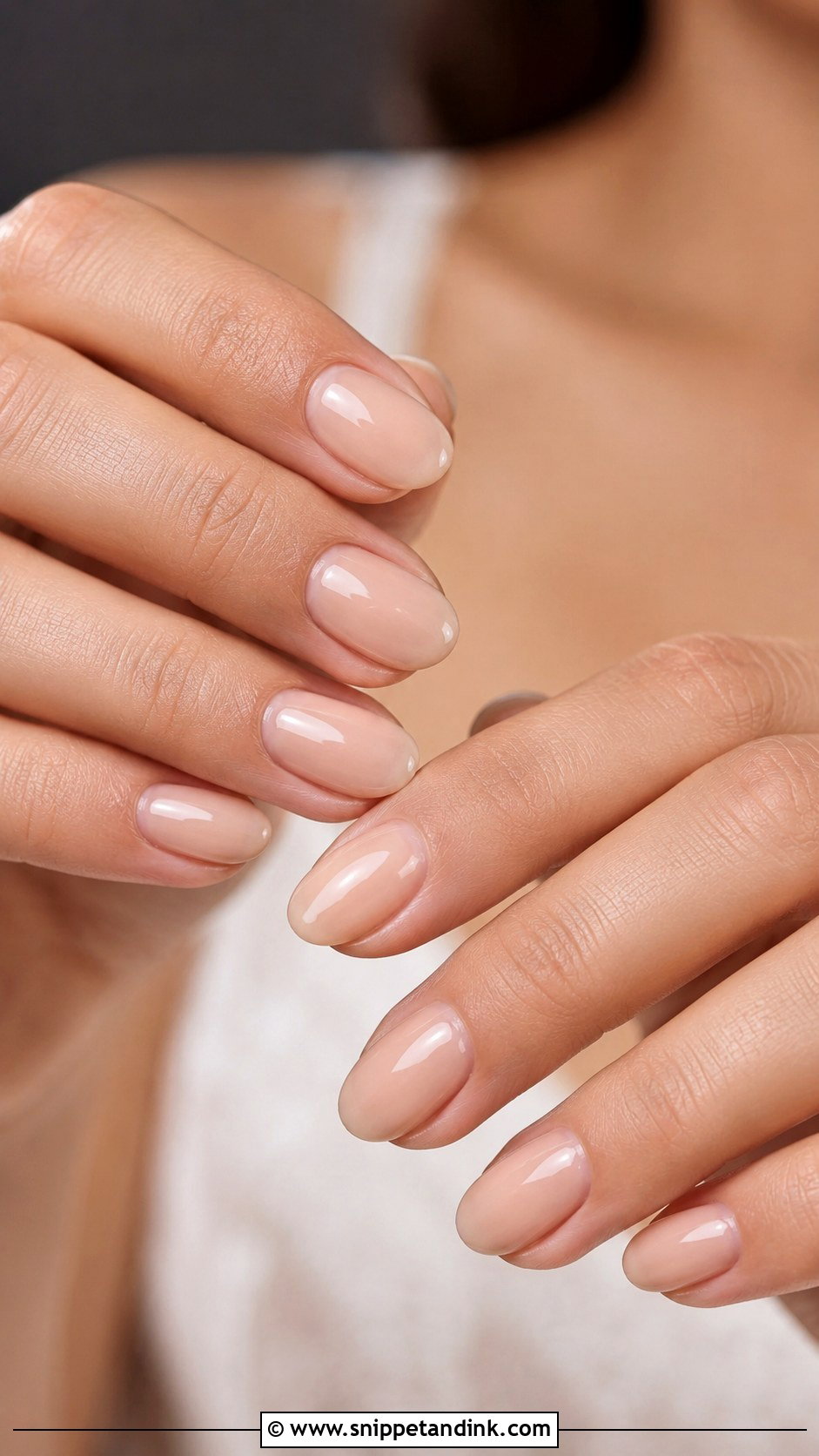 Blush Pink Oval Wedding Nails - Snippet and Ink - 20 Oval Wedding Nails
