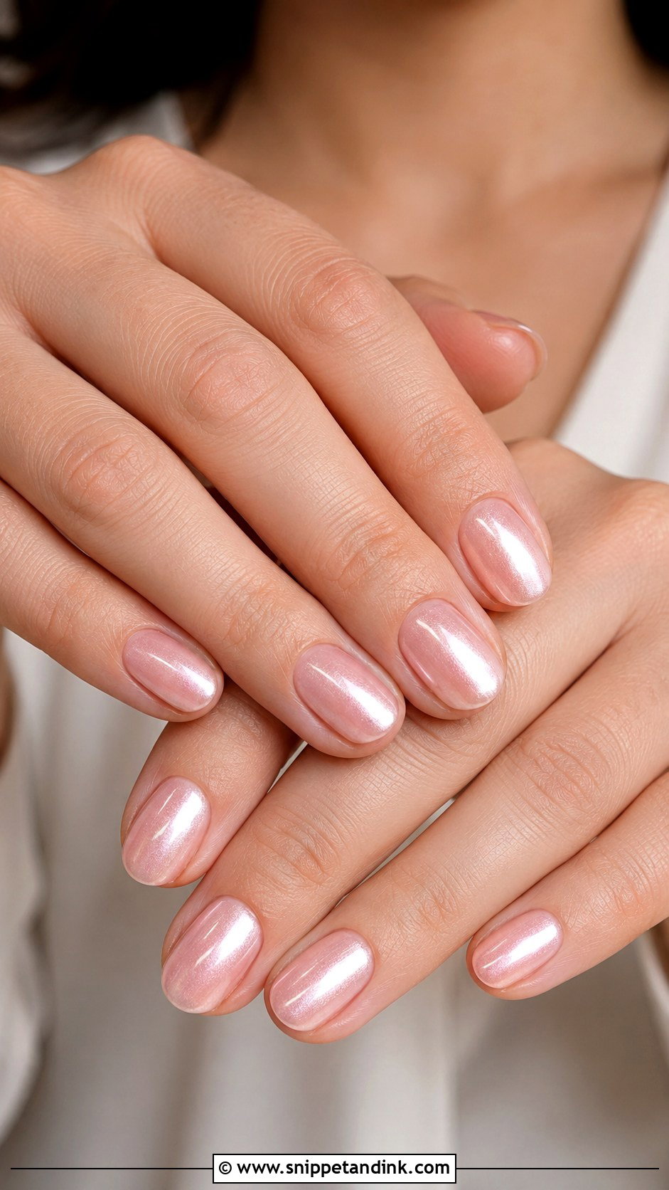 Blush Pink Pearl Nails - Snippet and Ink - 20 Spring Wedding Nails for Guest
