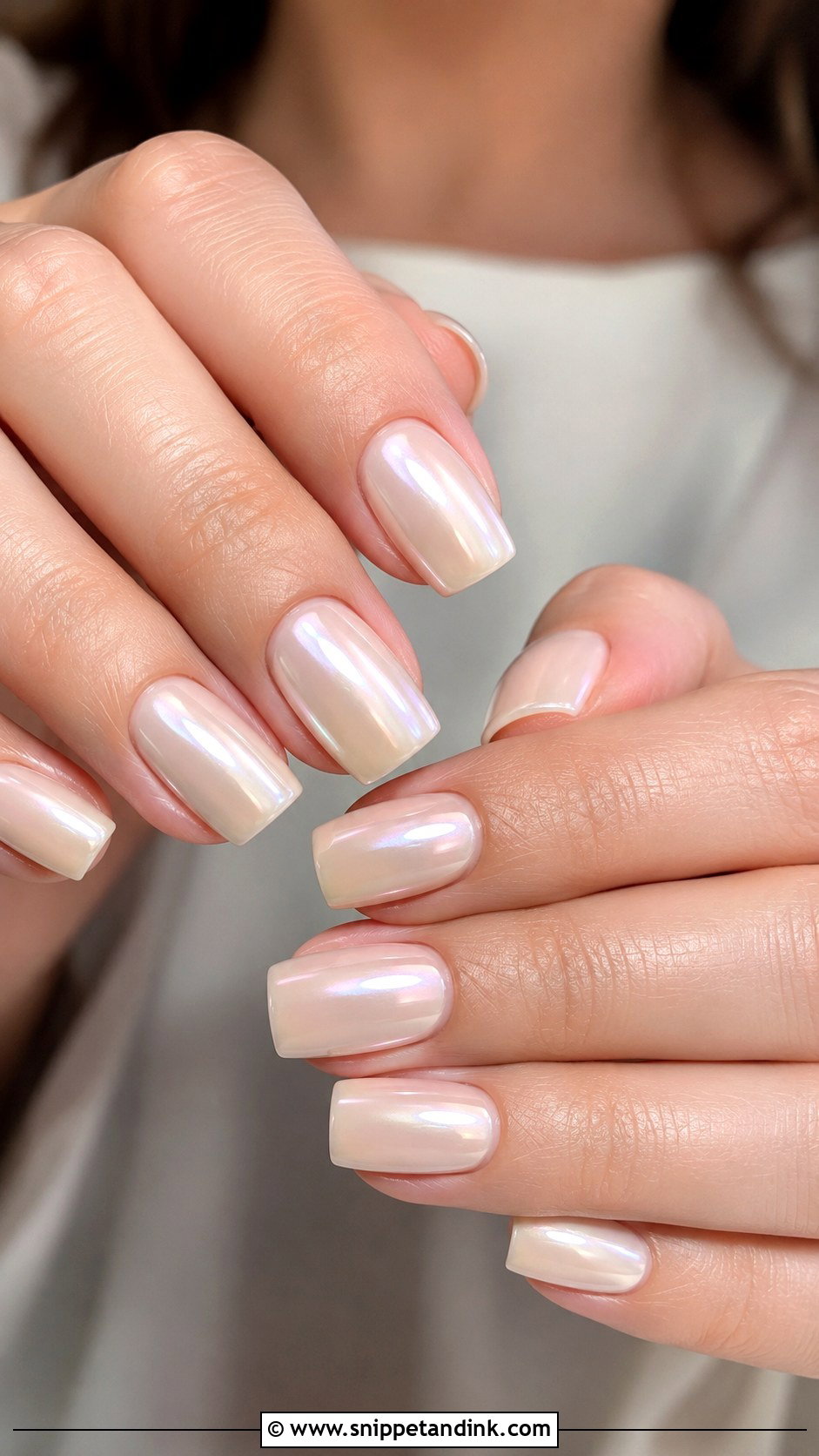 Blush Pink Square Wedding Nails - Snippet and Ink - 20 Square Wedding Day Nails