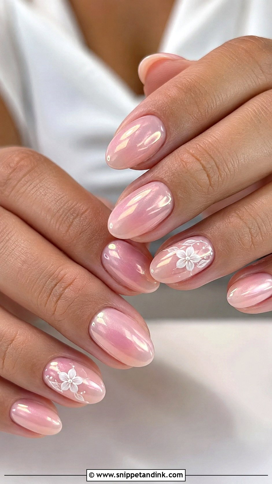 Blush Pink Tropical Wedding Nails - Snippet and Ink - 20 Tropical Wedding Nails