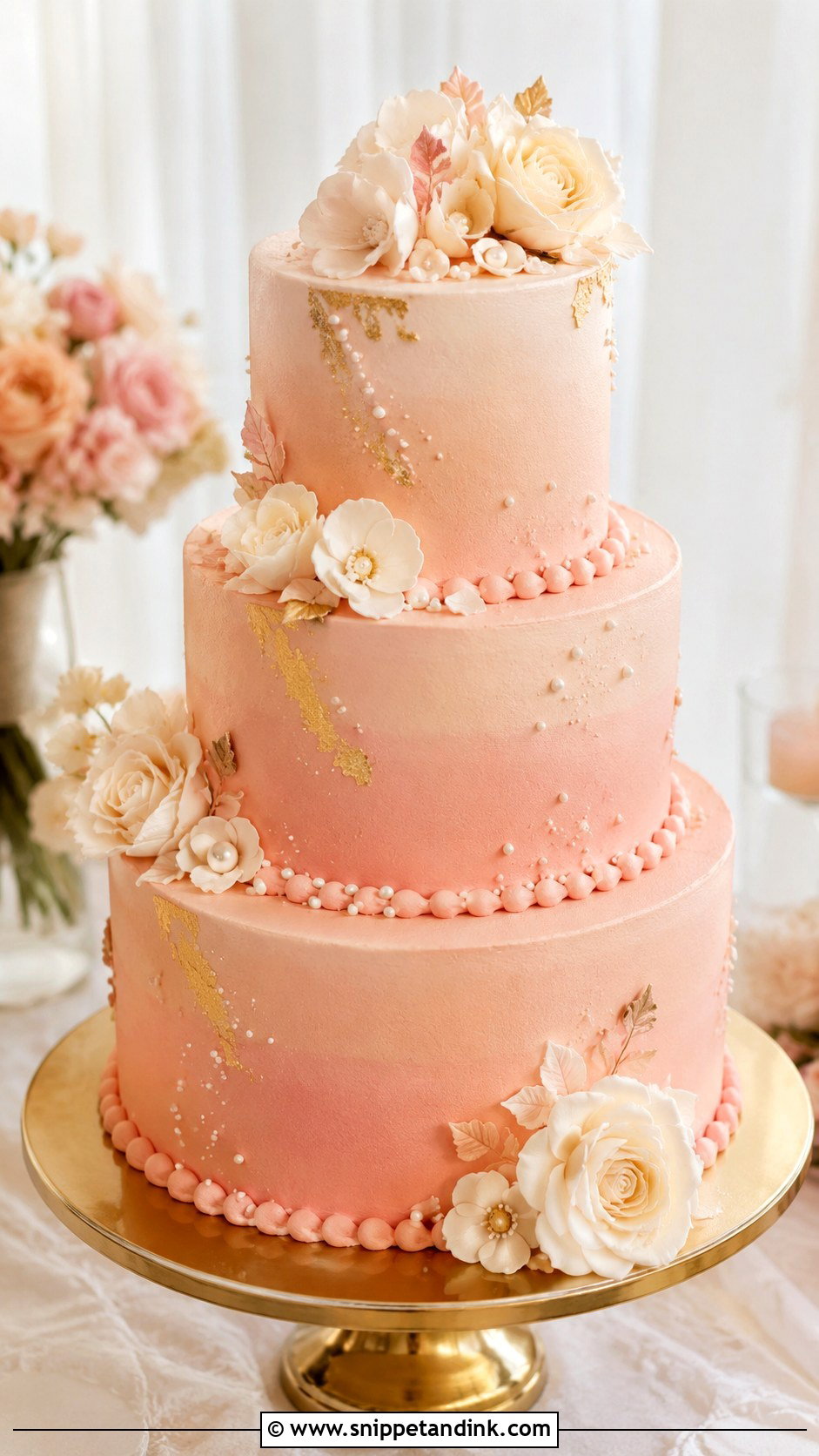 Blush Pink Wedding Cake - Snippet and Ink - 20 Elaborate Cakes for Wedding