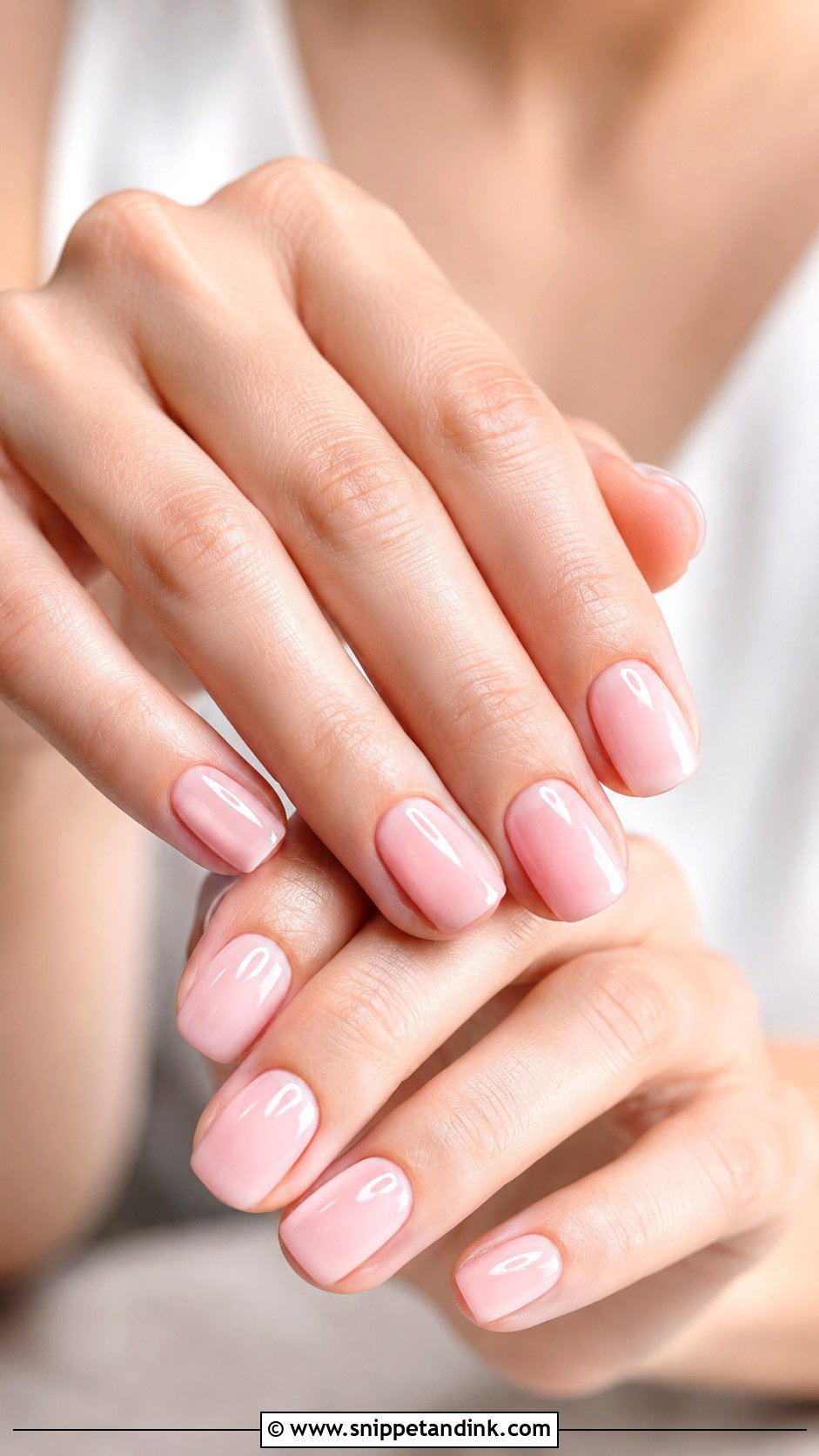 Blush Pink Wedding Gel Nails - Snippet and Ink - 20 Wedding Gel Nails Brides
