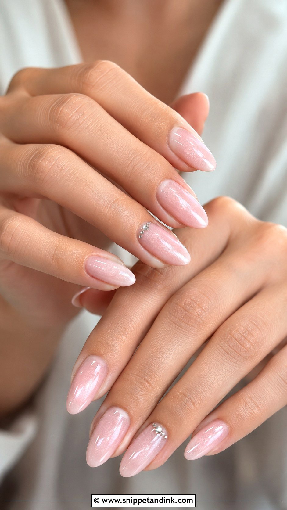 Blush Pink Wedding Nails - Snippet and Ink - 20 Fancy Wedding Nails