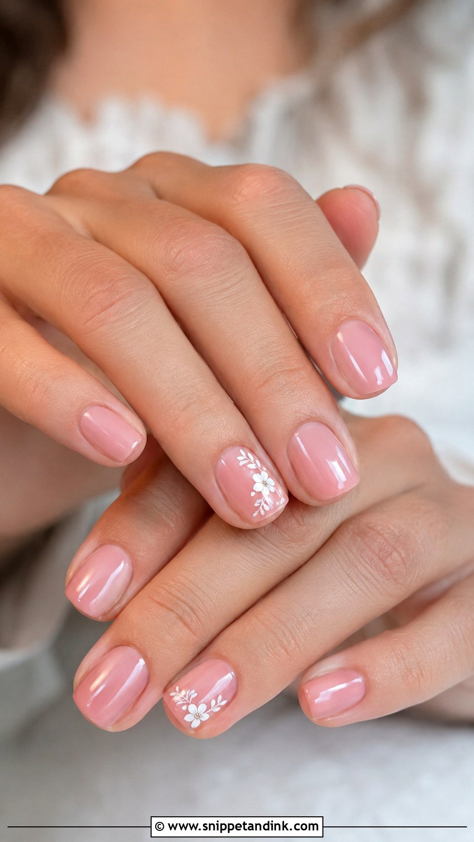 Blush Pink Wedding Nails - Snippet and Ink - 20 Nail Art Design for Wedding Ideas