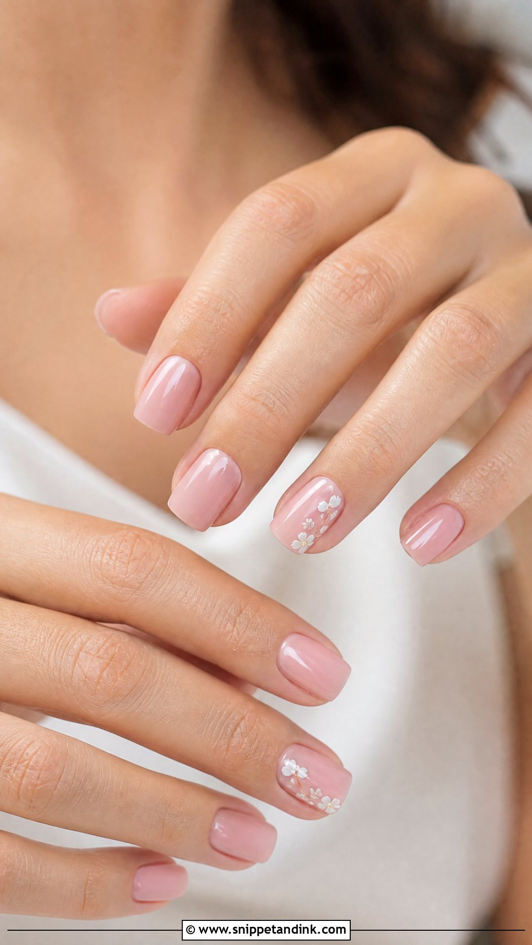 Blush Pink Wedding Nails - Snippet and Ink - 25 Wedding Nail Art Design Ideas