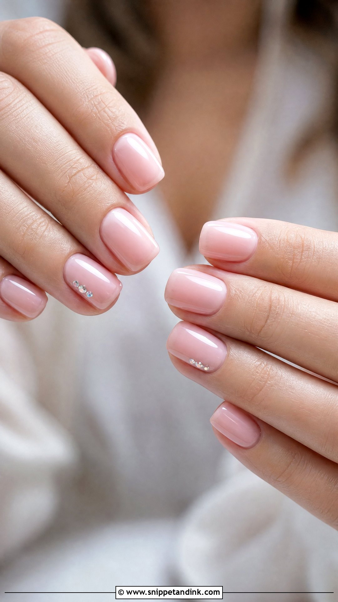 Blush Pink Wedding Nails - Snippet and Ink - 35 Nail Art Wedding Ideas
