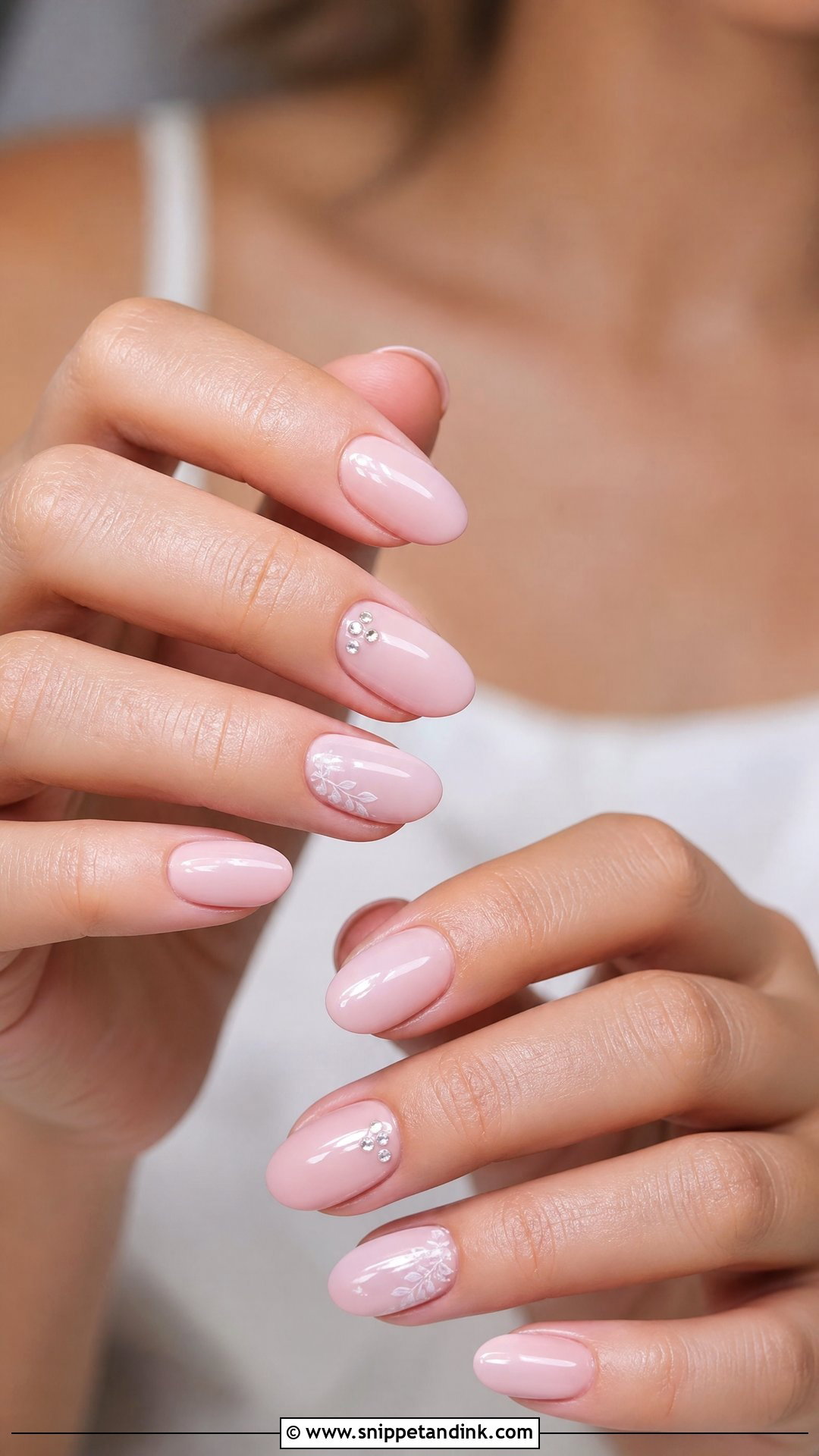 Blush Pink Wedding Nails - Snippet and Ink - 35 Wedding Nails for Bride