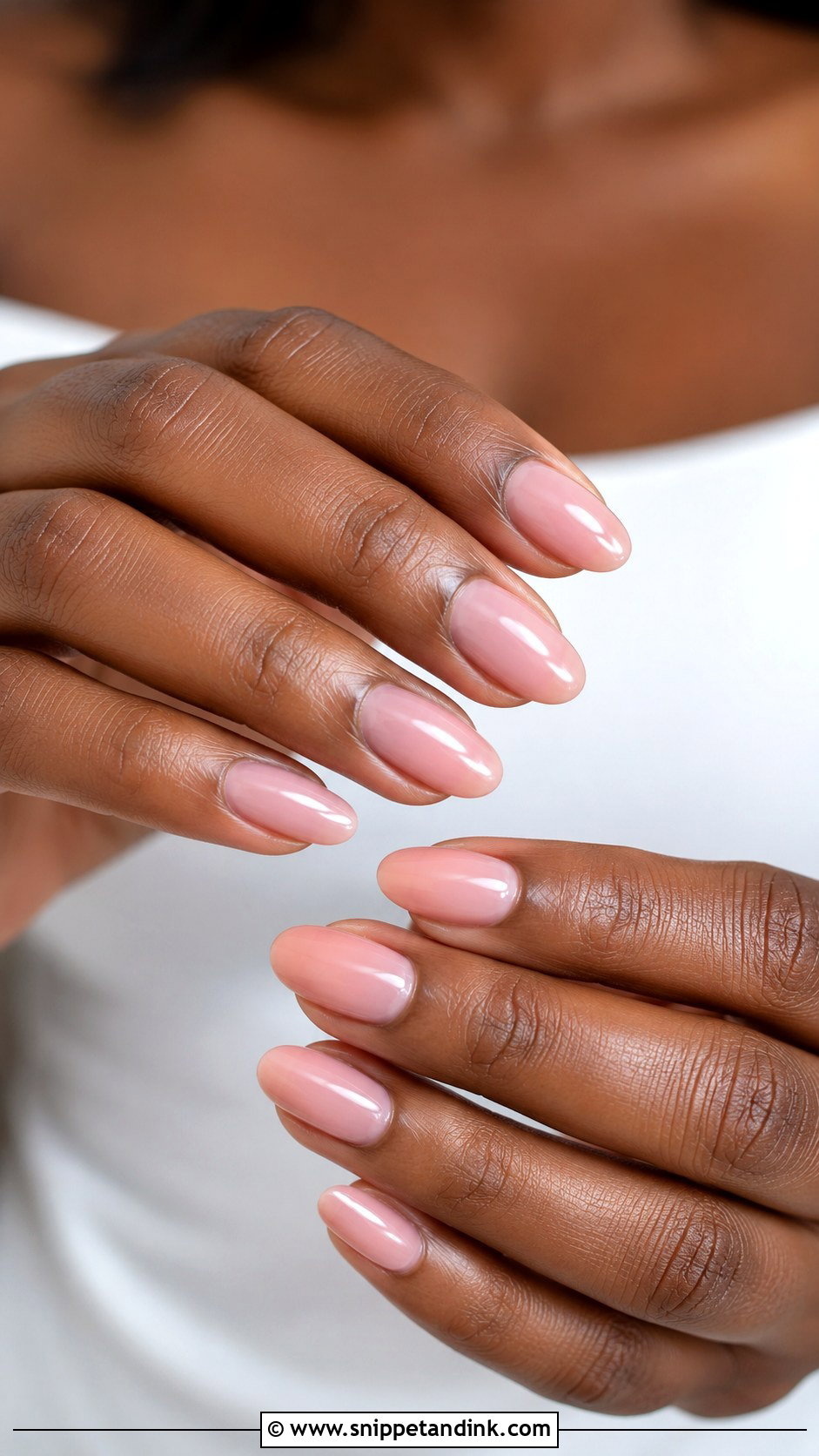 Blush Pink Wedding Nails For Black Women - Snippet and Ink - 20 Wedding Nails Black Women