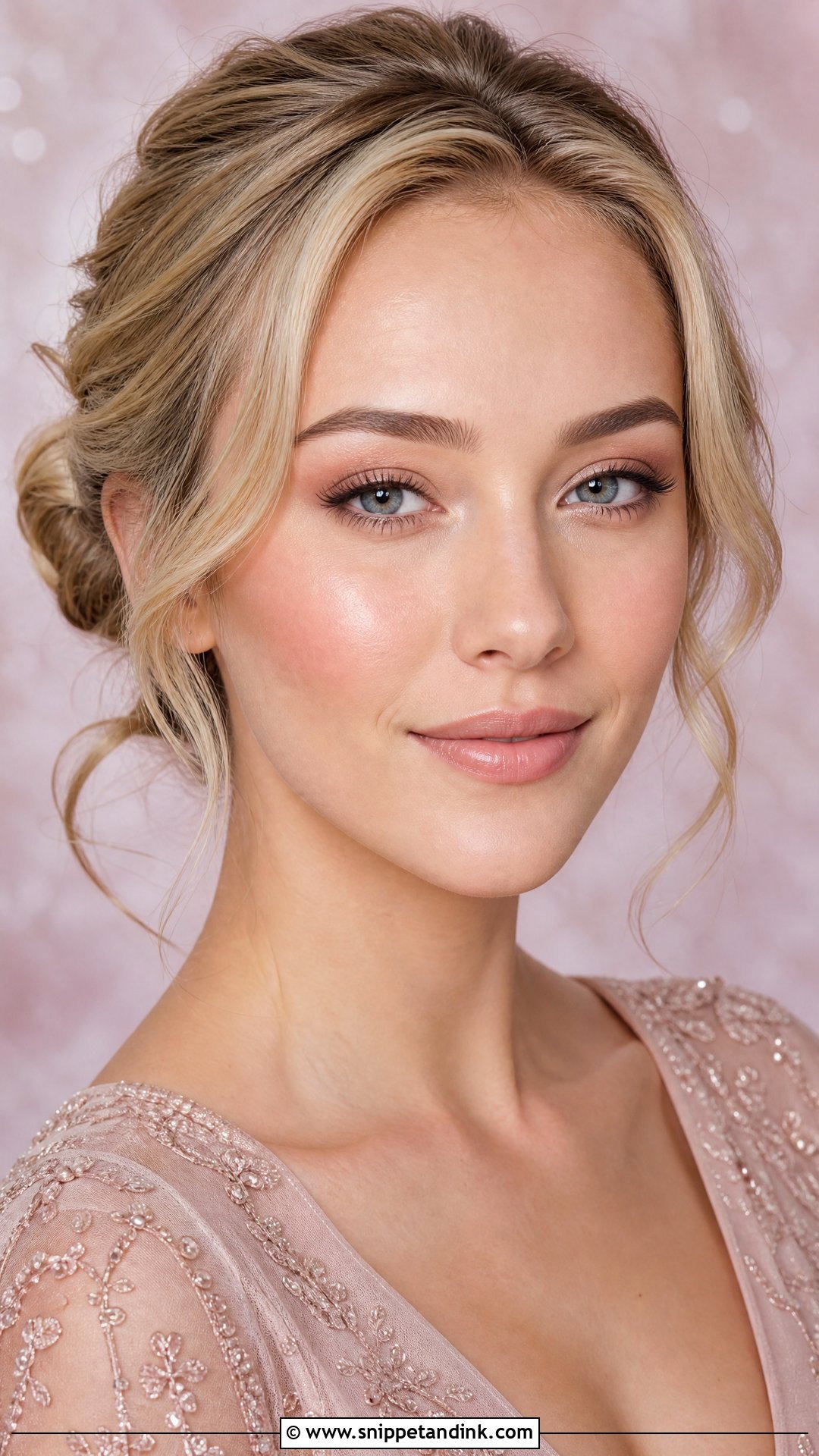 Blush Pink Winter Wedding Makeup - Snippet and Ink - 20 Winter Wedding Makeup Looks