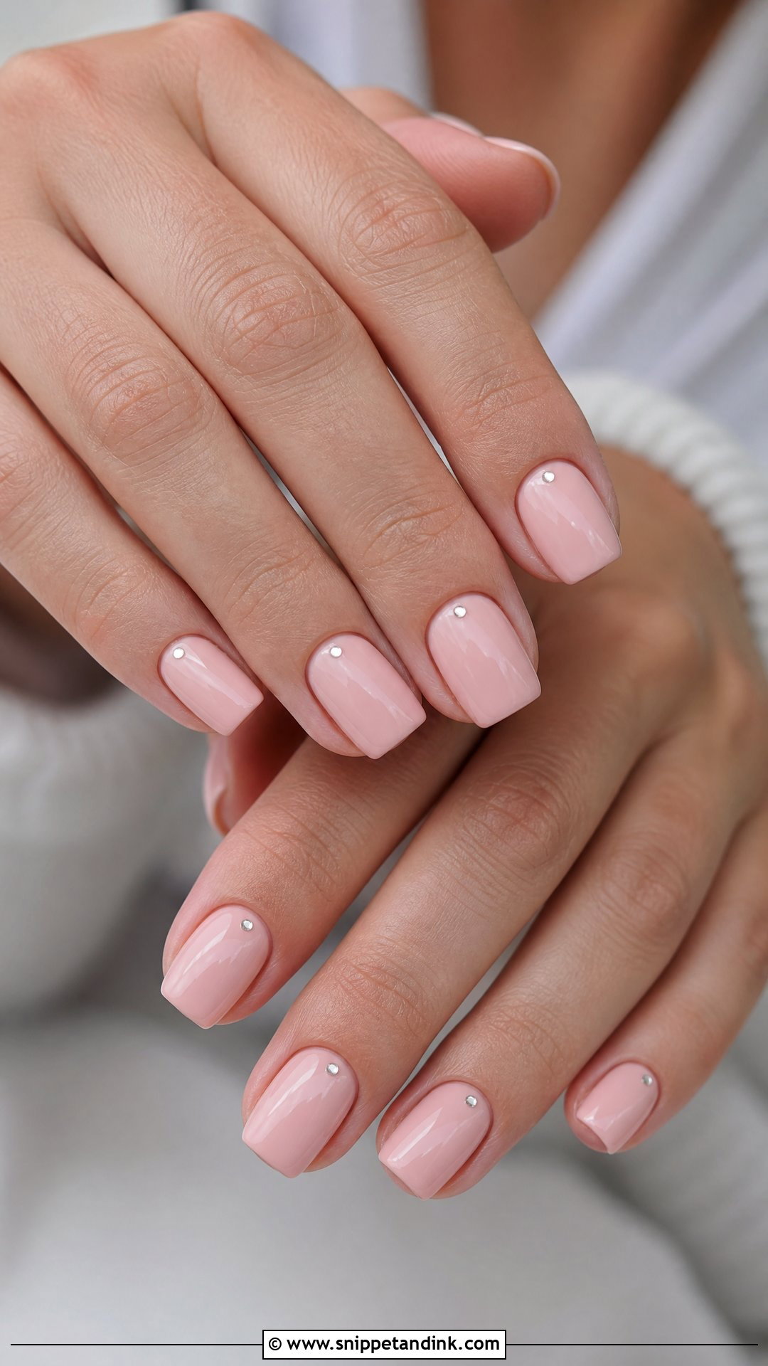 Blush Pink Winter Wedding Nails - Snippet and Ink - 25 Winter Wedding Nails